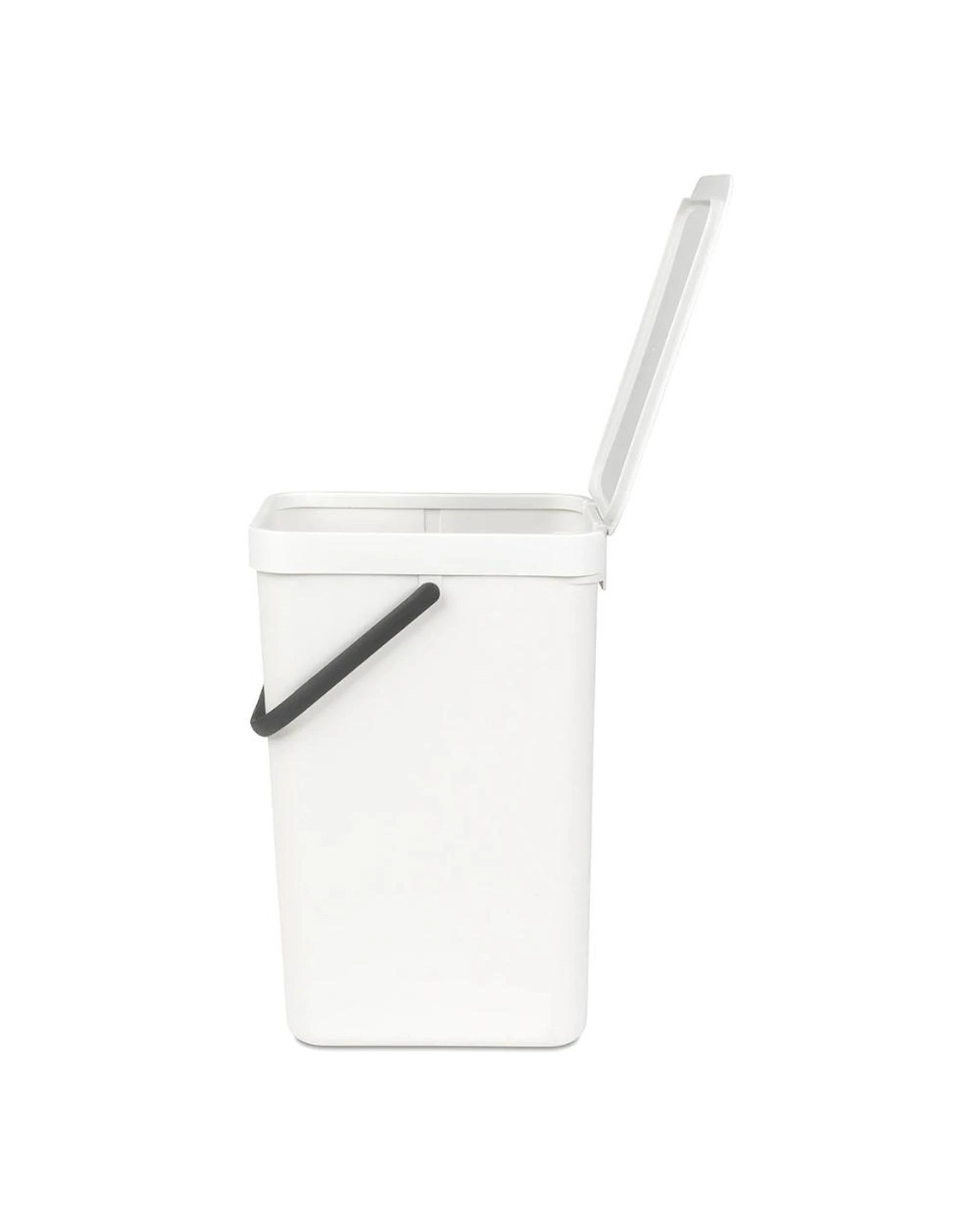 3 Brabantia Waste Bin Sort & Go 16 Litre  White, 3 of 3