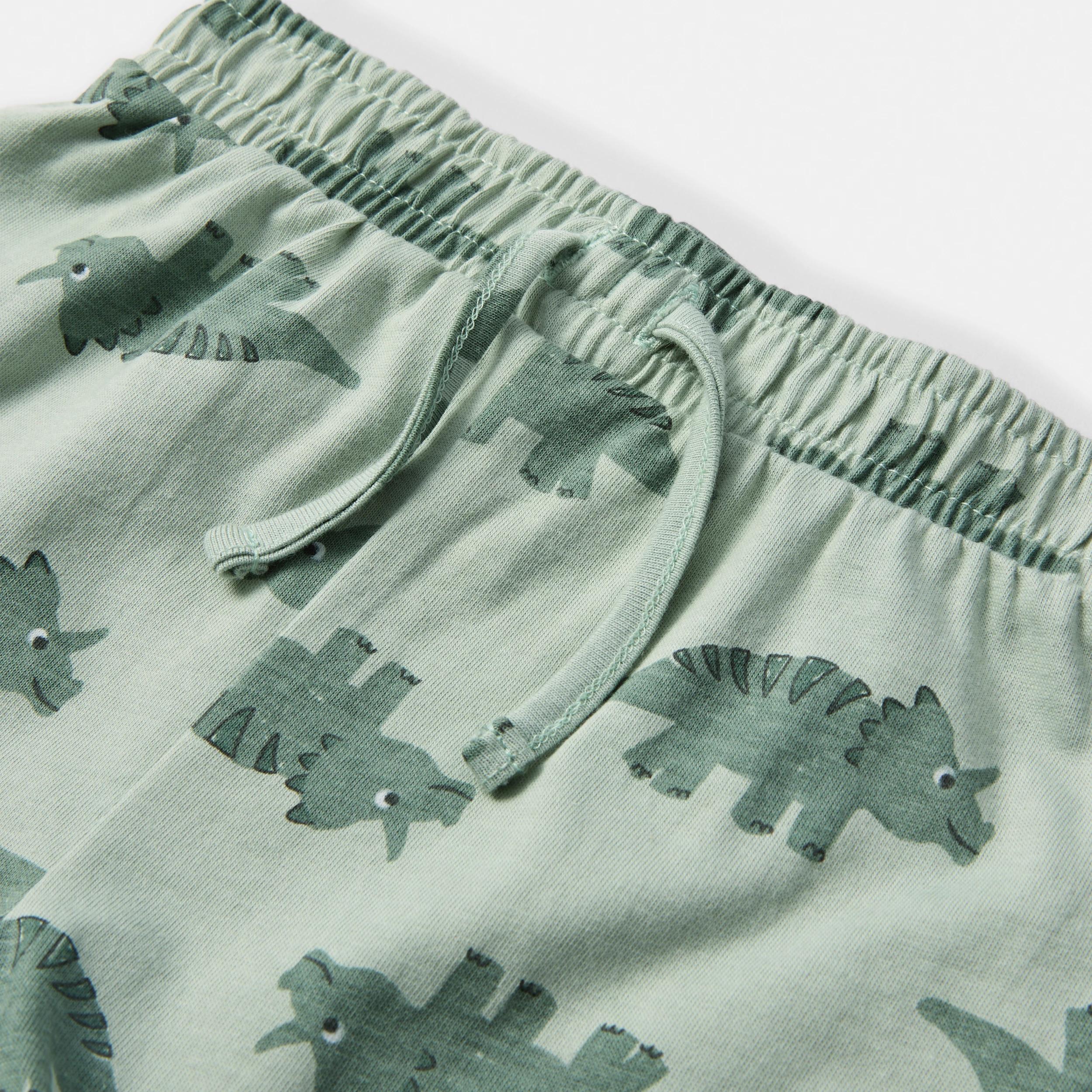 6 3 Pack Print Shorts GREEN DINOS, 6 of 8