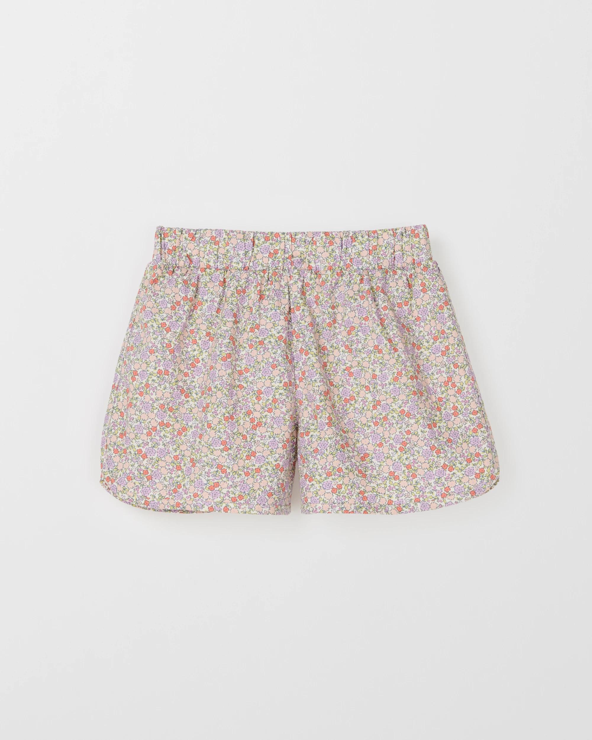 1 Target Kids Dolphin Hem Woven Shorts DITSY AOP MULTI, 1 of 2
