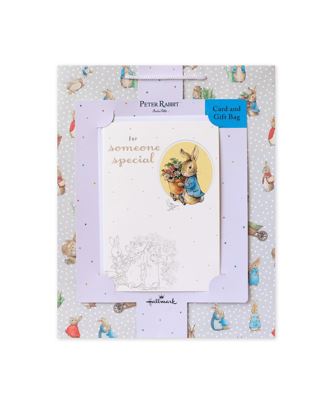 3 Hallmark Peter Rabbit Gift Bag and Card Combo - Large, 3 of 4