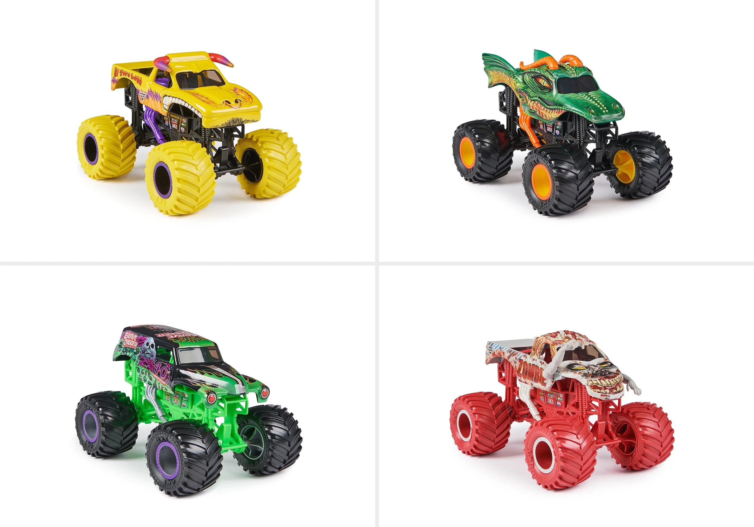 6 Monster Jam 1:24 Die Cast Monster Truck - Assorted, 6 of 8