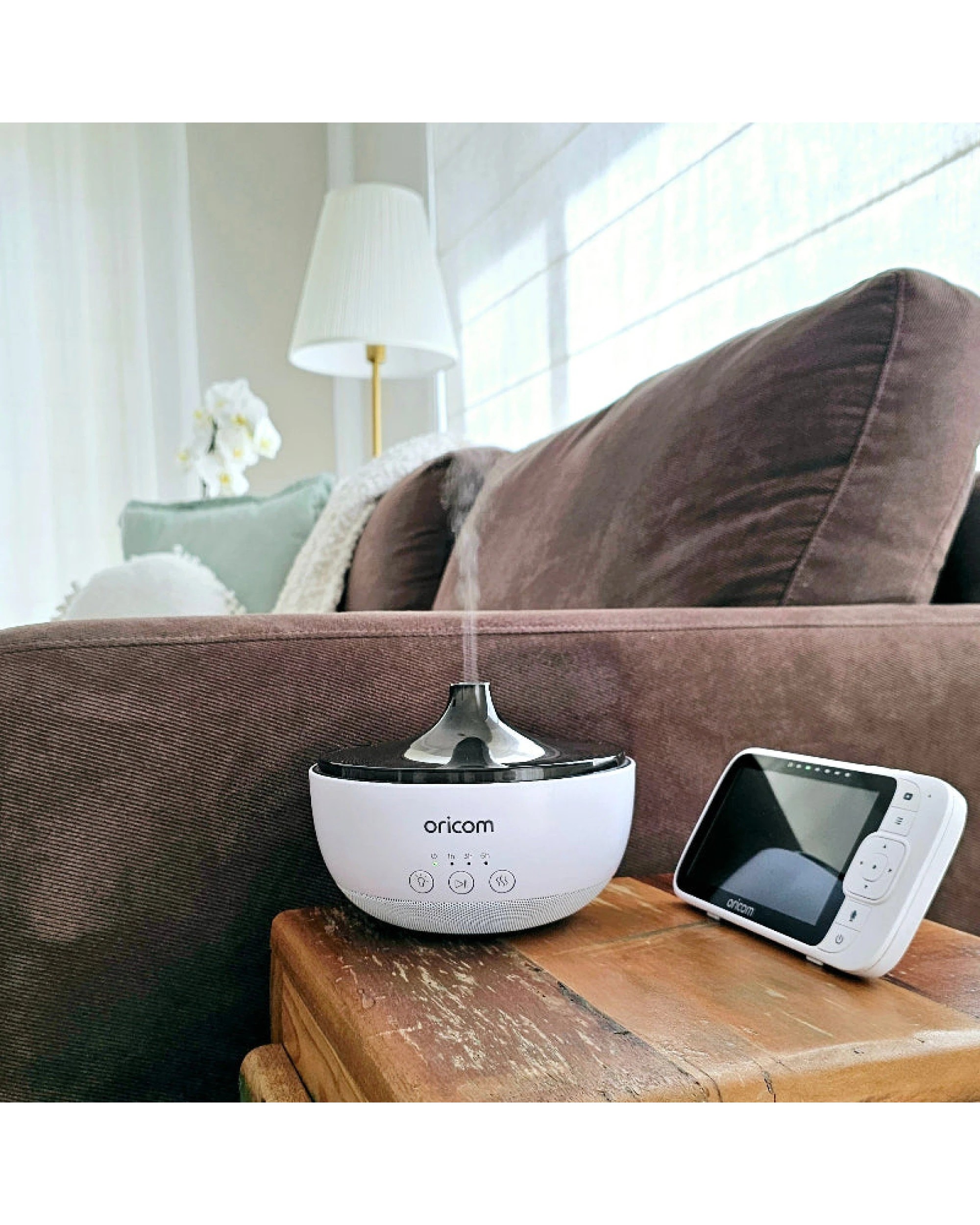 10 Oricom OBHAD200 Baby 4-IN-1 Aroma Diffuser, Humidifier, Night Light and Speaker - White, 10 of 10