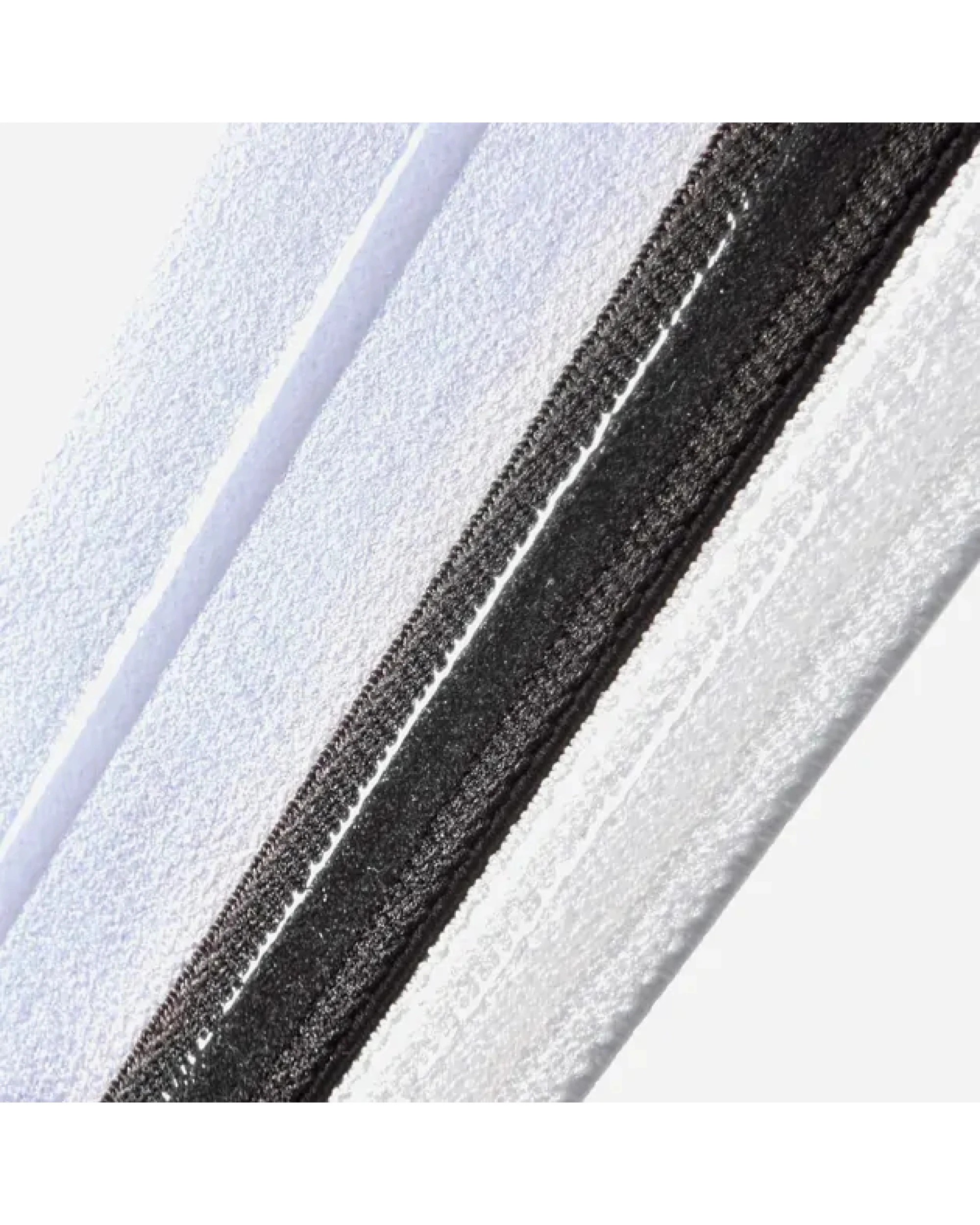 3 Adidas 3pcs Sports Headband Hair Bands Gym Training Fitness Yoga in White/Black, 3 of 3