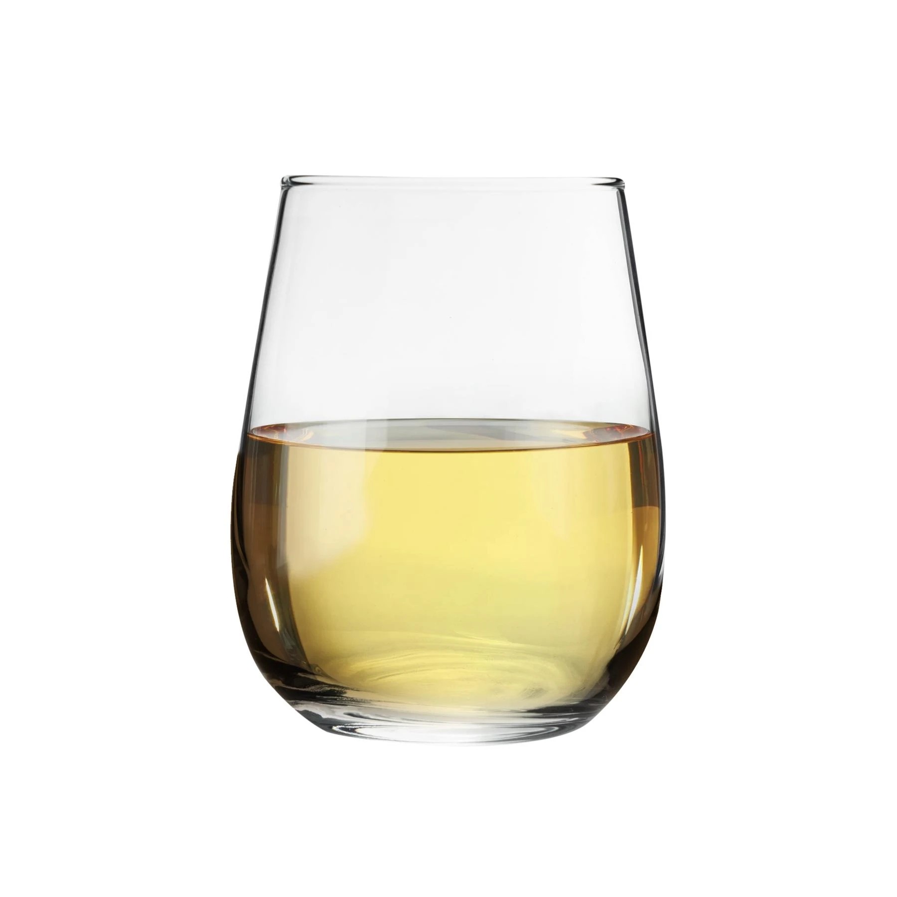 4 LAV 12 Piece Gaia Stemless White Wine Glasses Set - Modern Glass Goblets Tumblers - 360ml - Clear, 4 of 7