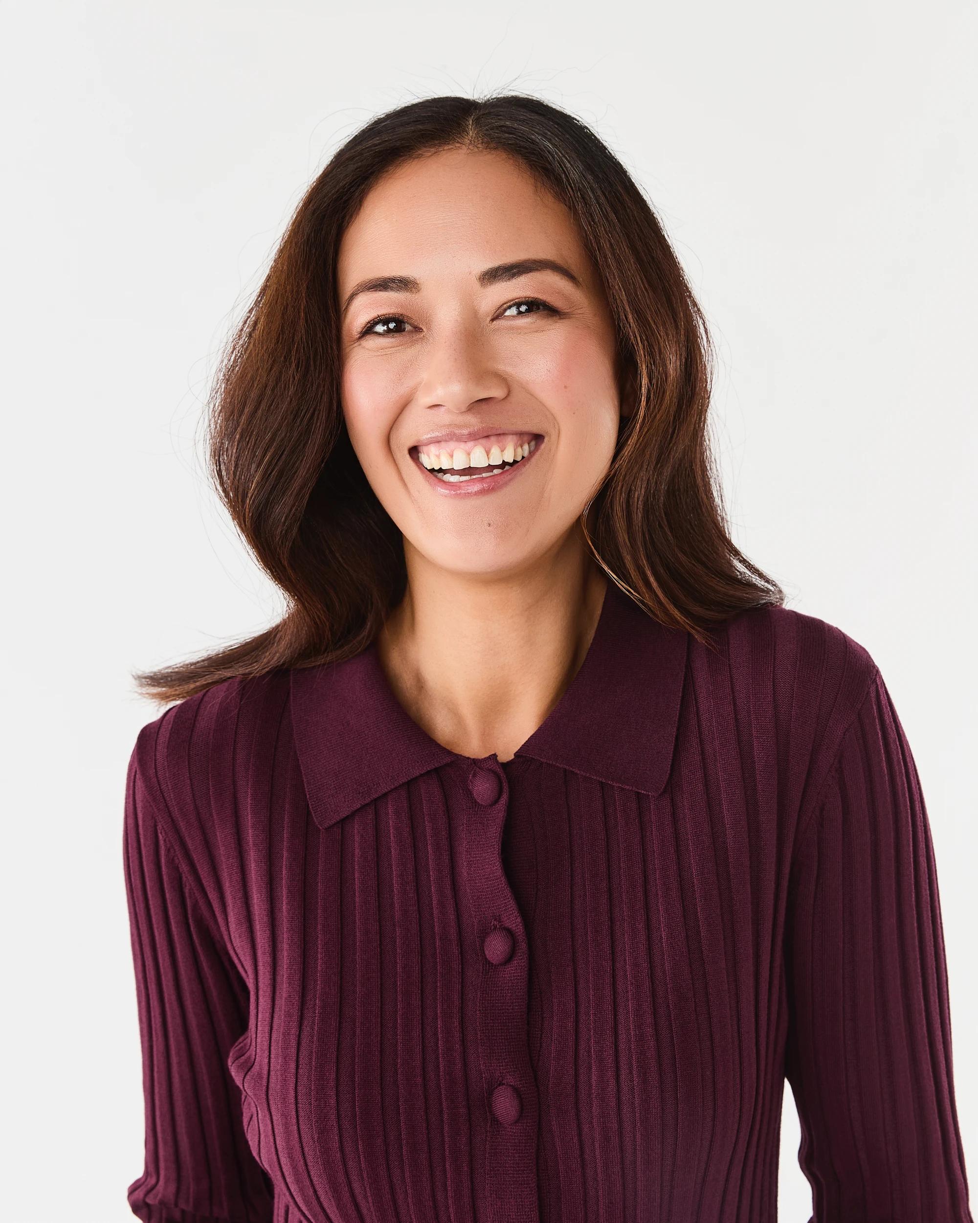 4 Long Sleeve Button Through Polo Shirt Red Royale, 4 of 6