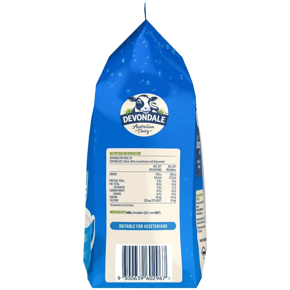 3 Devondale Instant Full Cream Milk Powder 1kg, 3 of 5