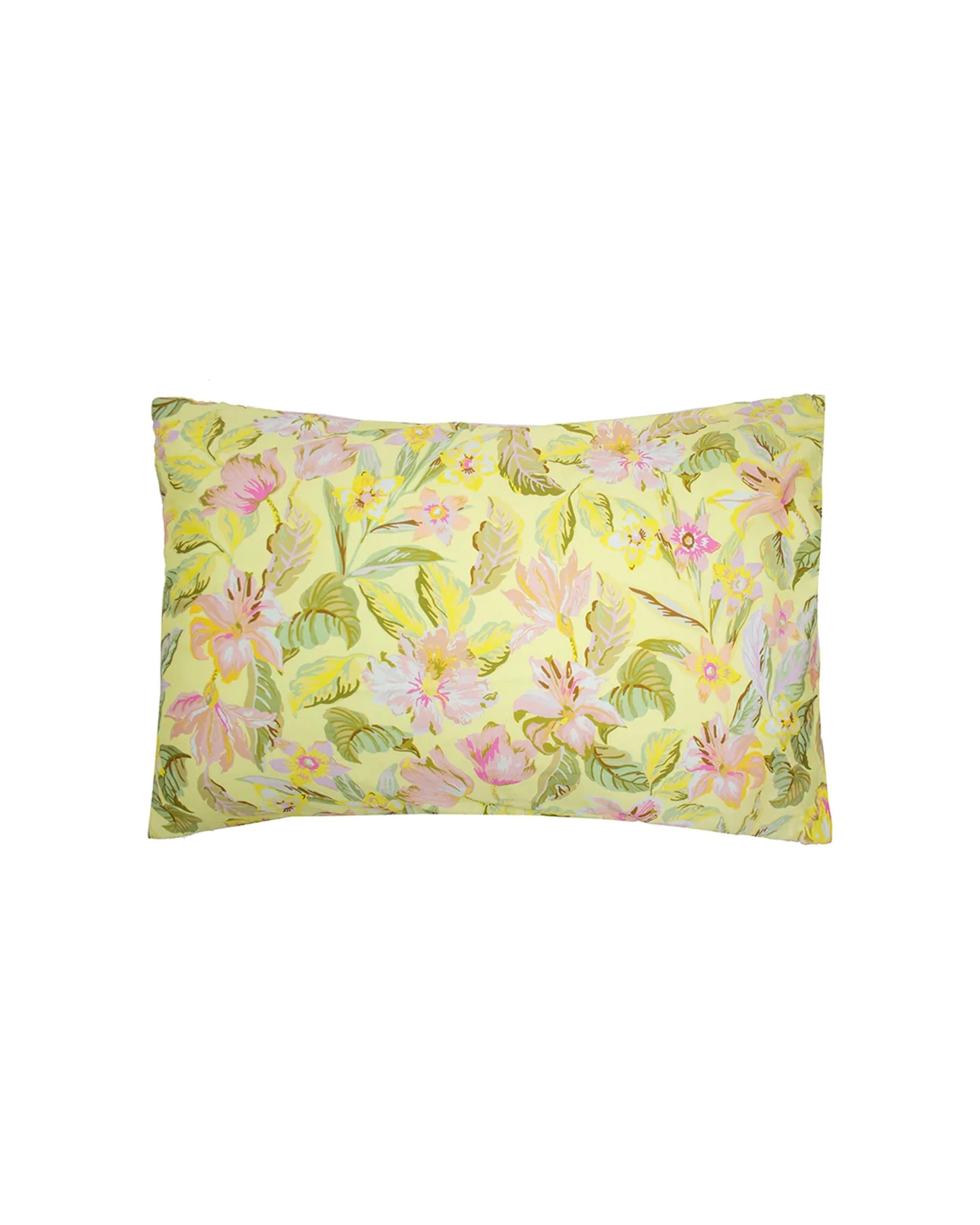 6 Bambury Phoebe Quilt Cover Set 100% Cotton Reversible Tropical Floral Set  - Queen Bed - Pattern, 6 of 10