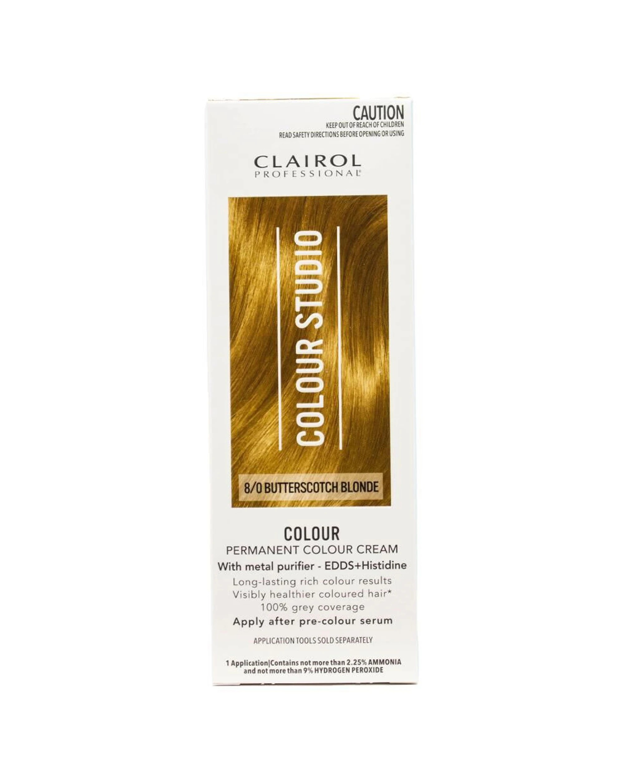 2 Clairol 6PK Professional Permanent Hair Colour 8/0 Butterscotch Blonde - Beige, 2 of 5