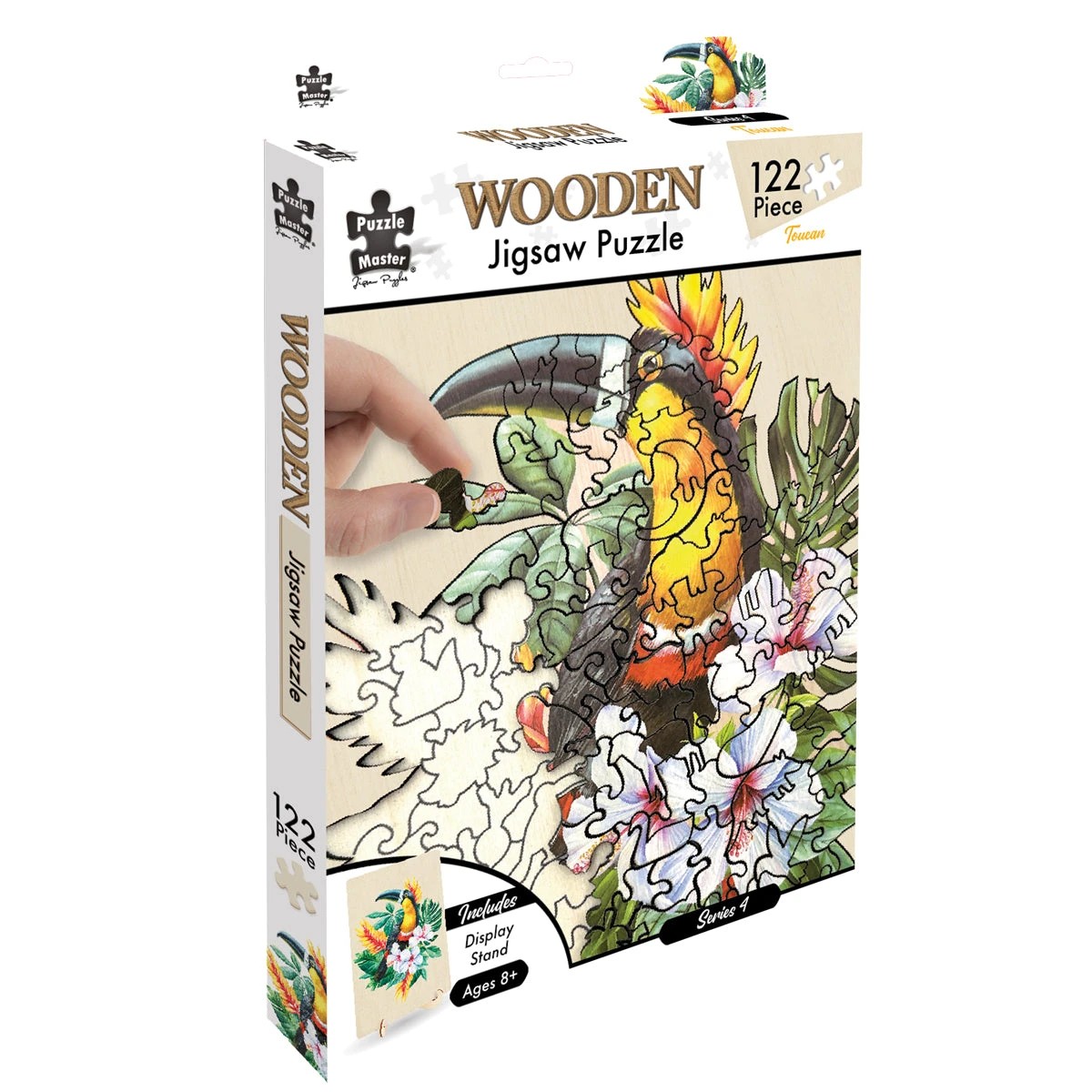 1 Puzzle Master Shaped Wooden Jigsaw Puzzle, Toucan 2.0, 1 of 1