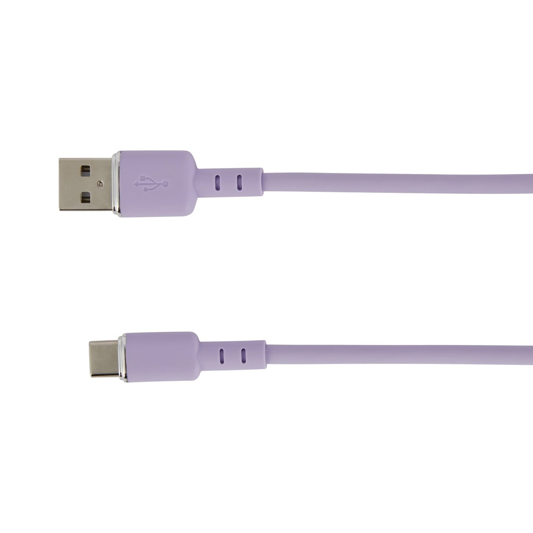 3 Wall USB Charger with USB-A to USB-C - Purple, 3 of 7