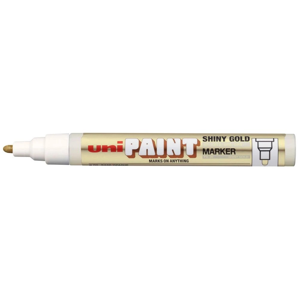1 Uni PX-20 Paint Marker Shiny Gold, 1 of 3
