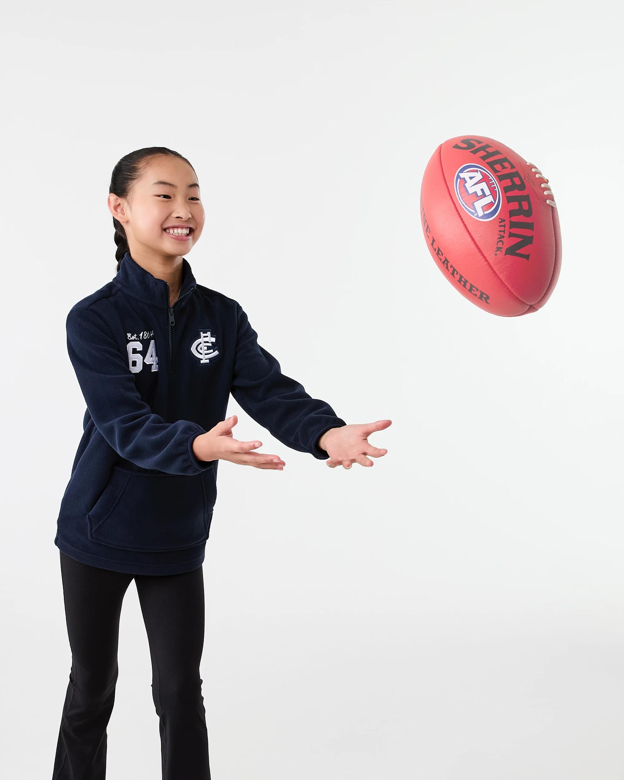 10 Official AFL Kids Polar Fleece Jacket Carlton, 10 of 10