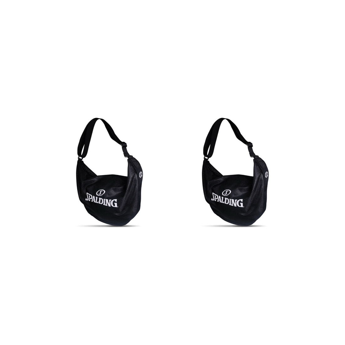 1 Spalding Basketball Shoulder Bag 2 Pack Lightweight Mesh Sports Travel - Black, 1 of 3