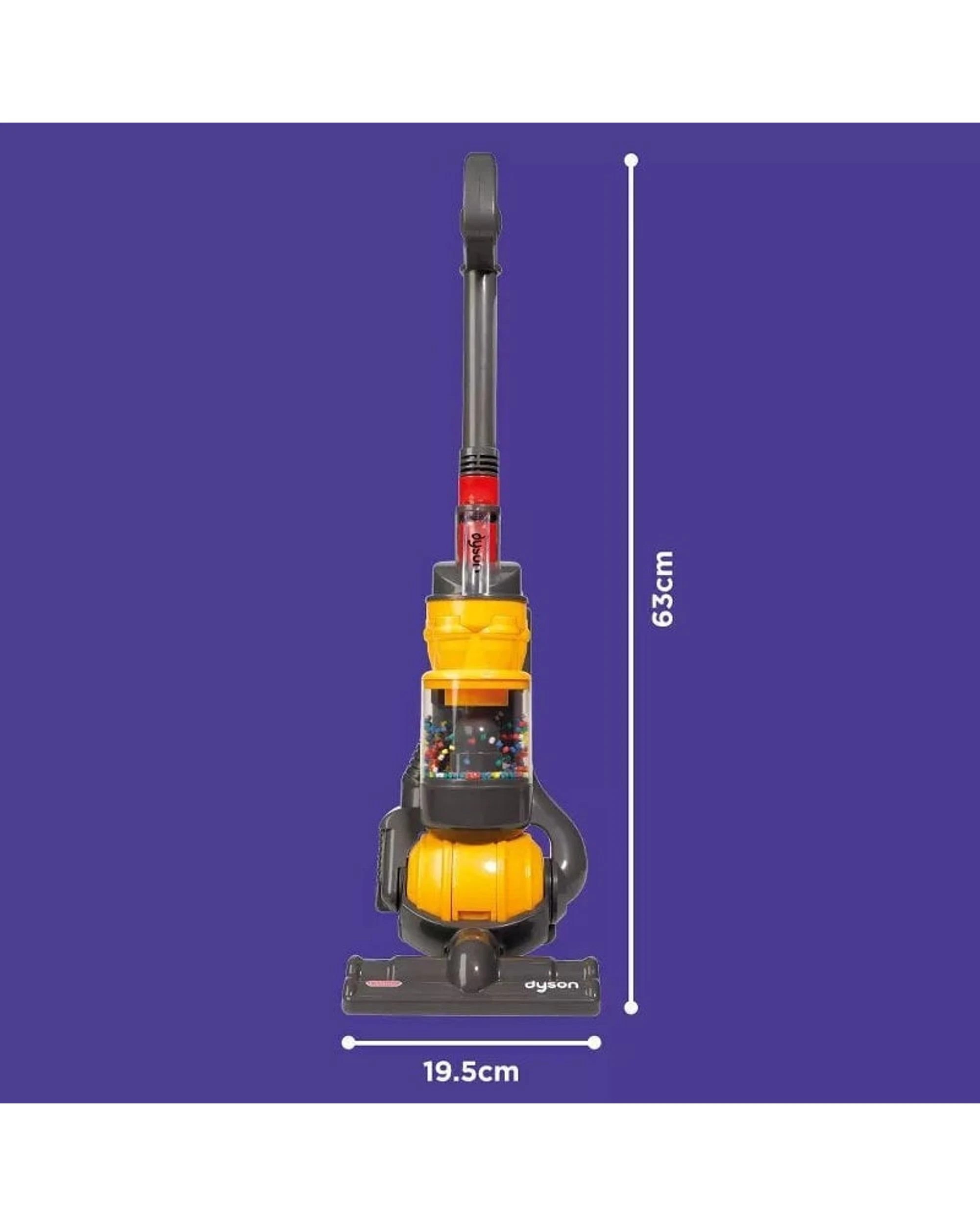 3 Casdon Dyson Kids Upright Ball Vacuum, 3 of 7
