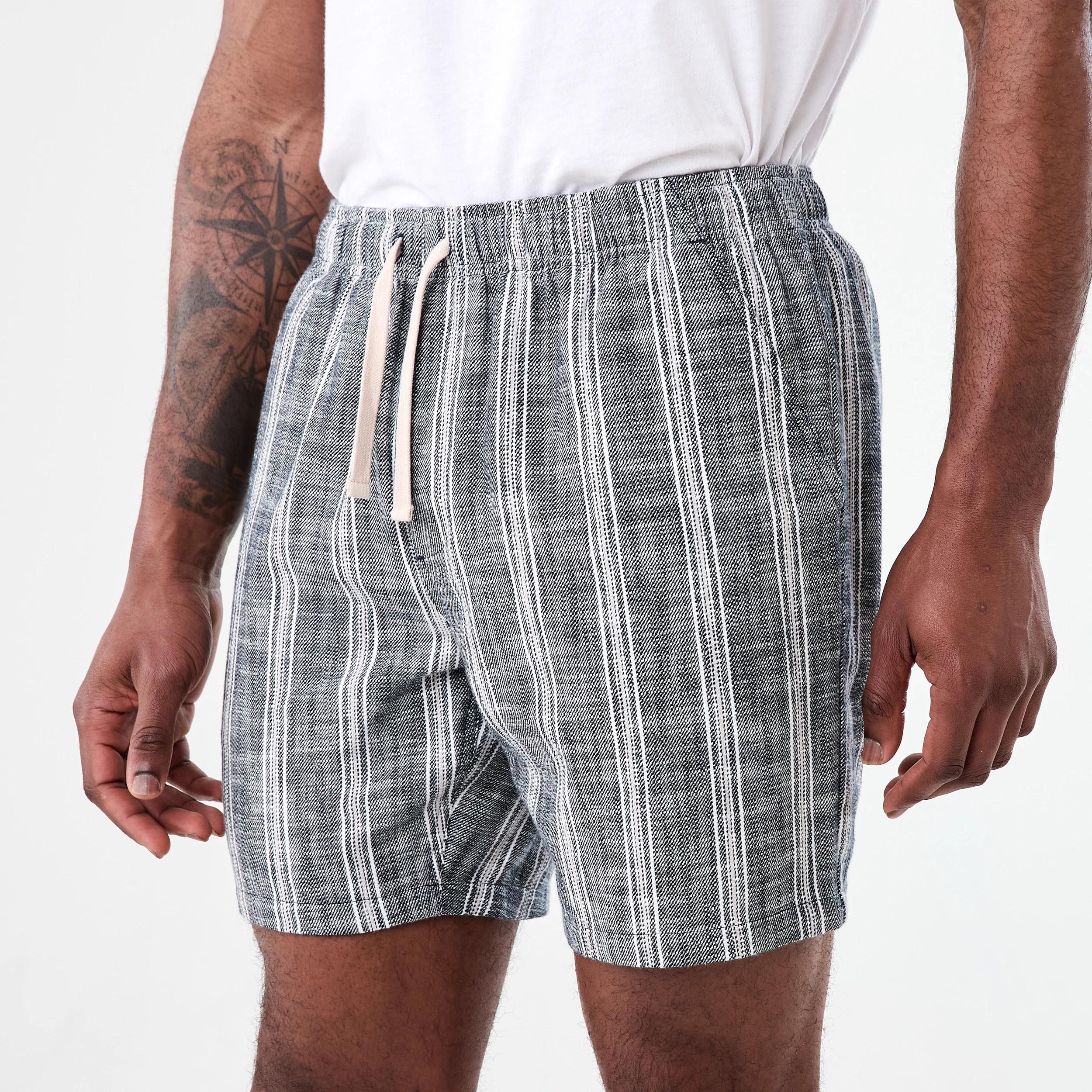2 Textured Striped Shorts MOON STRIPE SKY CAPTAIN, 2 of 6