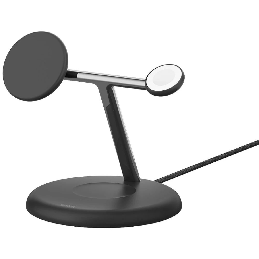 1 Belkin BoostCharge Pro 15W Qi2 3-in-1 Wireless Charger Black, 1 of 9