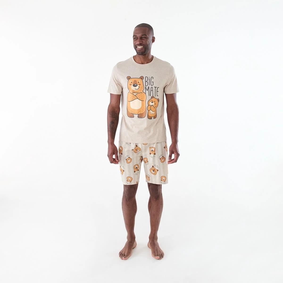 8 Short Sleeve Knit Top and Shorts Family Pyjama Set big mate, 8 of 8