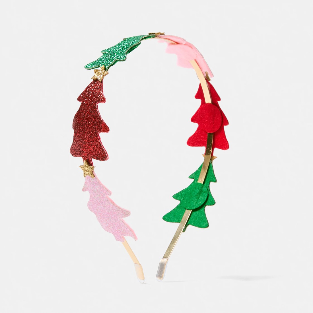 1 Christmas Coloured Tree Headband - Pink, 1 of 5
