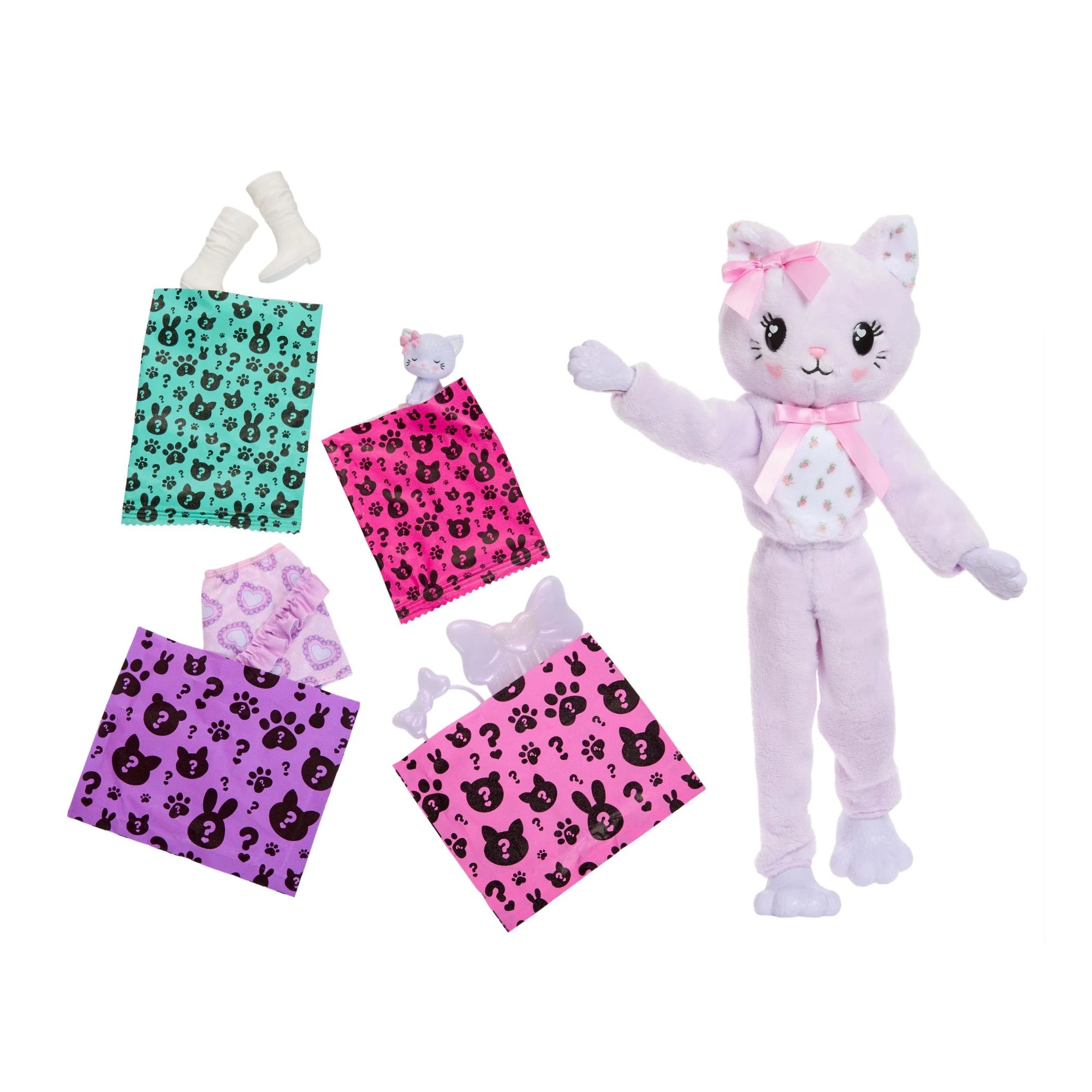 5 Barbie Cutie Reveal Cuddly Series Doll & Accessories - Assorted, 5 of 6
