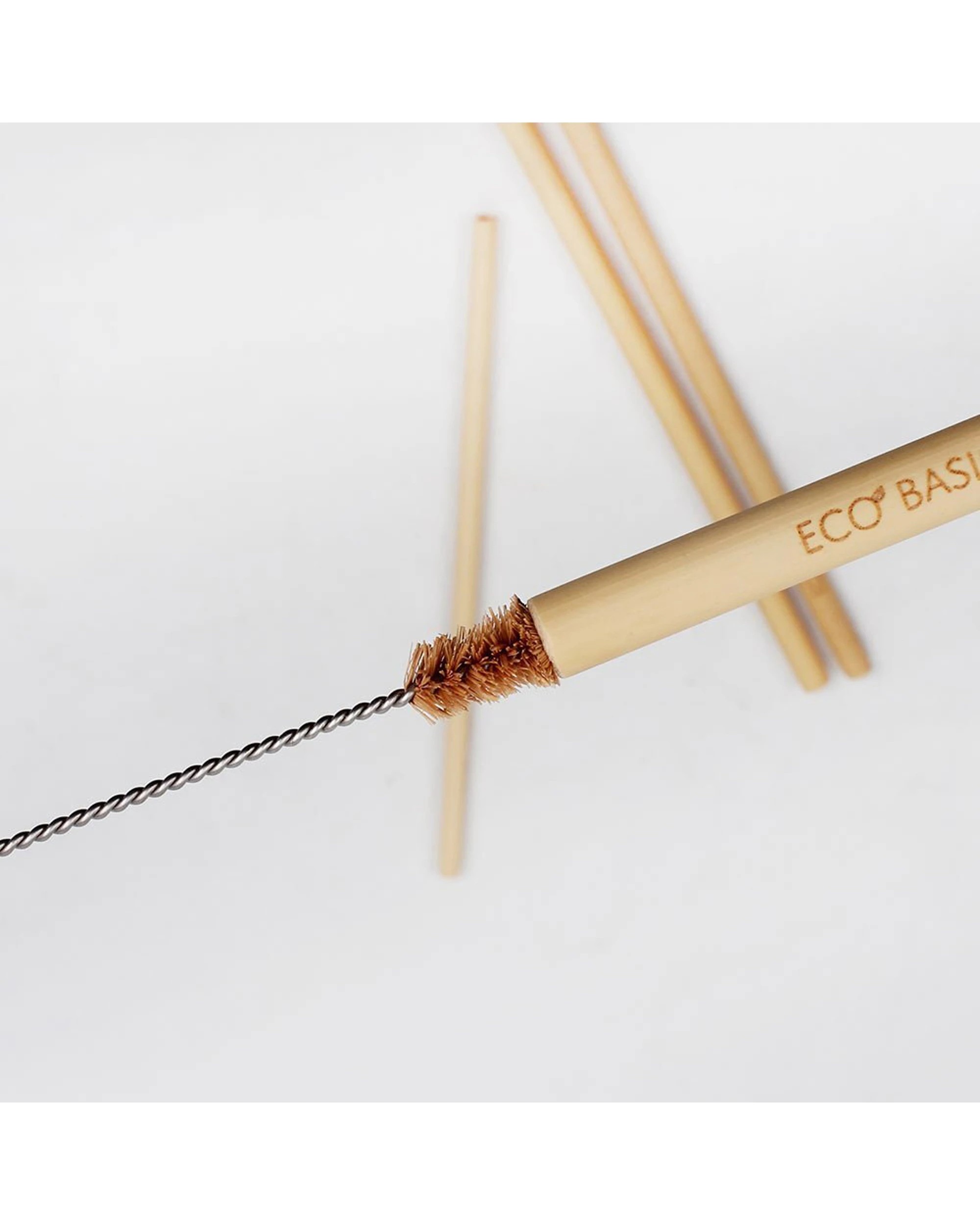 2 White Magic Eco Basics Coconut Cleaner Brush For Reusable Straw - Orange, 2 of 3