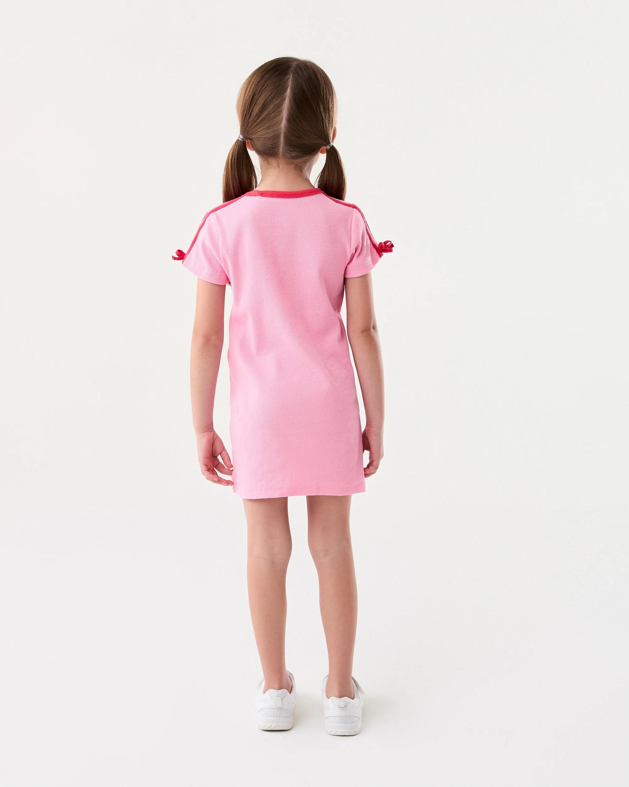 8 Tape Detail Rib Dress Pnk Heart, 8 of 8