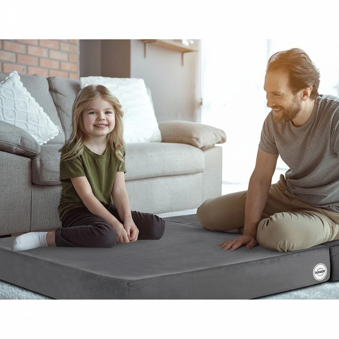 5 Giselle Bedding Foldable Mattress Folding Foam Bed Mat - Double Bed - Grey, 5 of 7