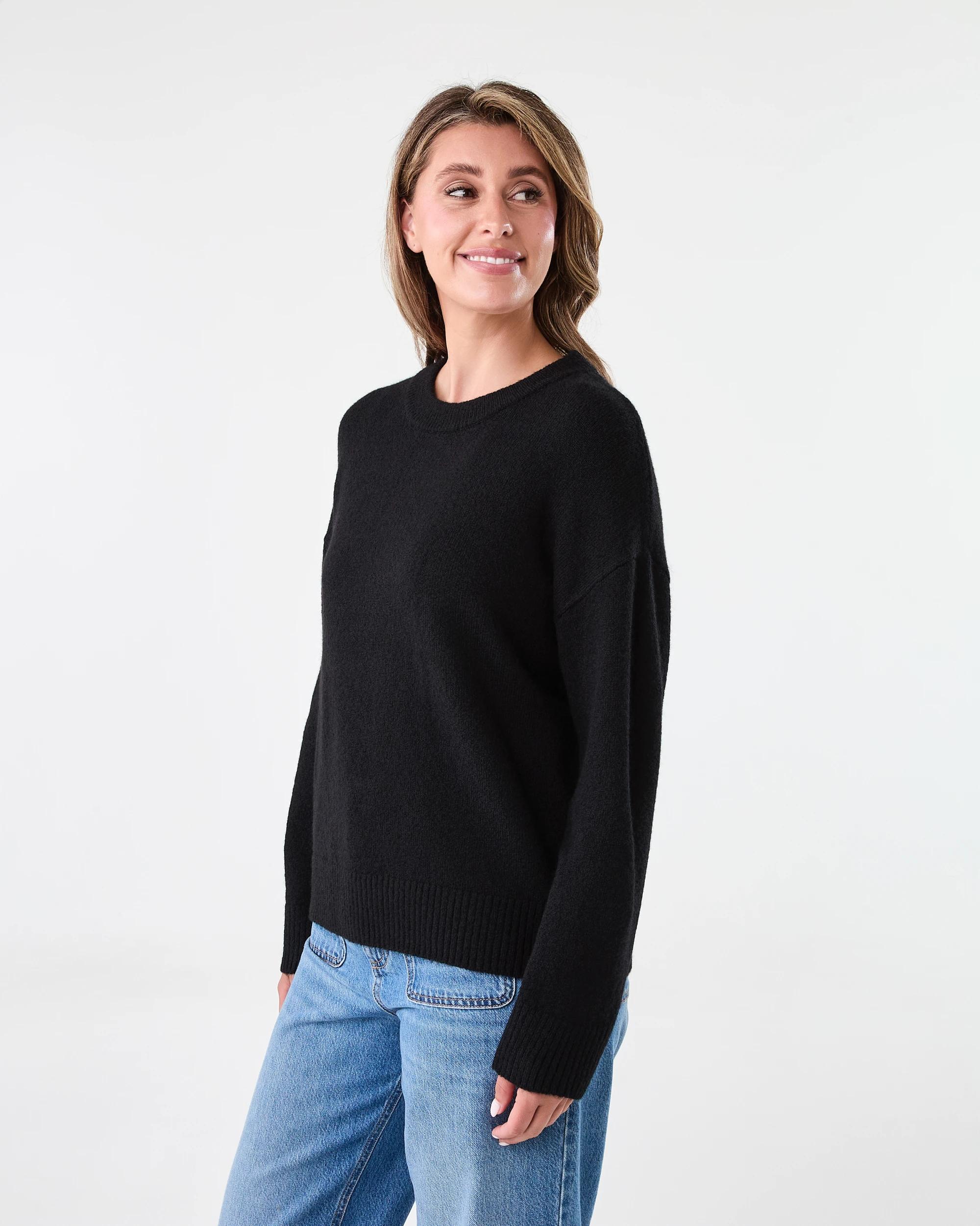 2 Relaxed Jumper Black, 2 of 7