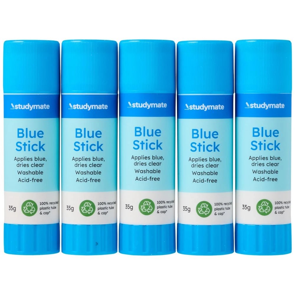 3 Studymate Blue Stick 35g 5 Pack, 3 of 4