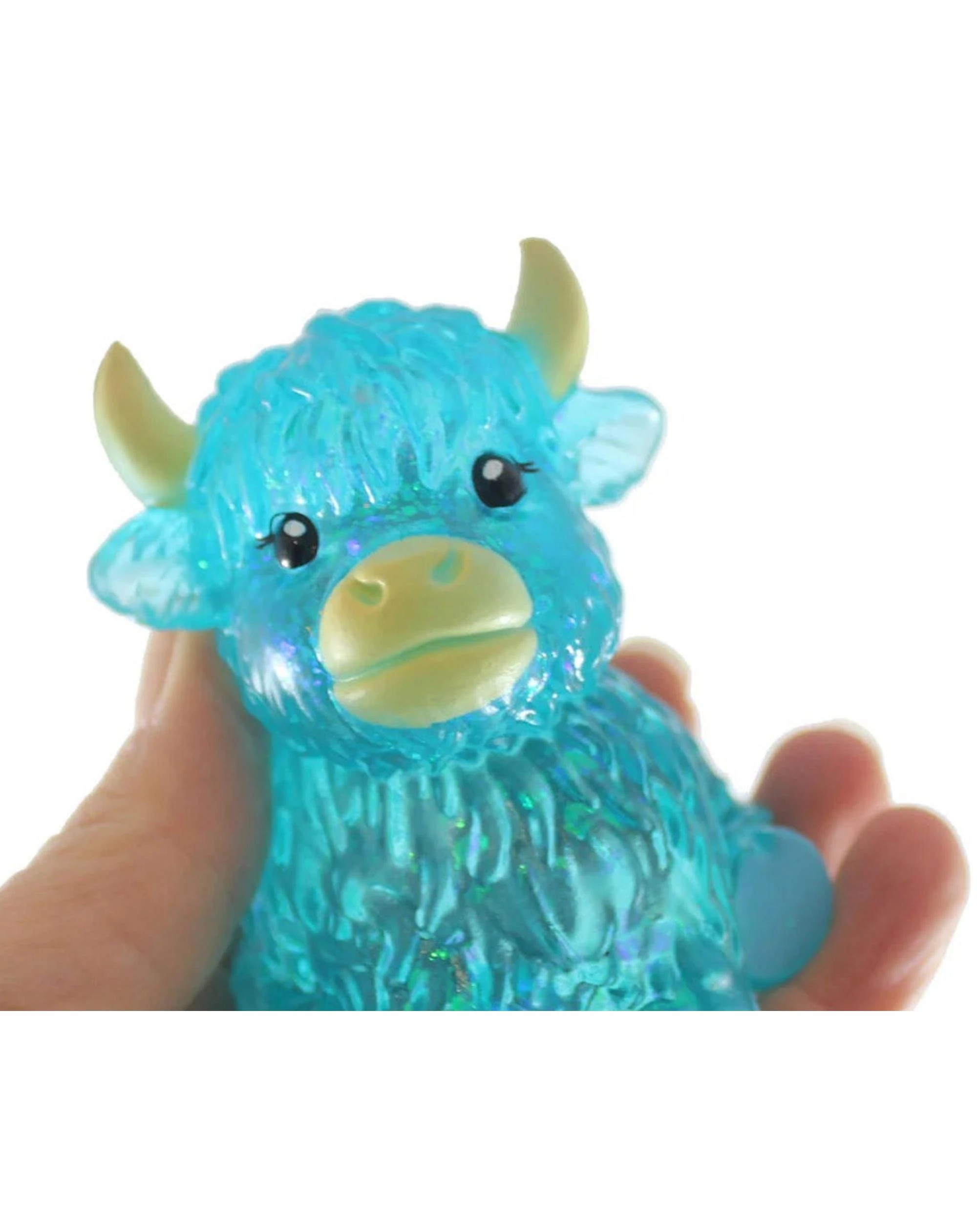 2 Squishy Translucent 8cm Highland Cow Assortment, 2 of 6