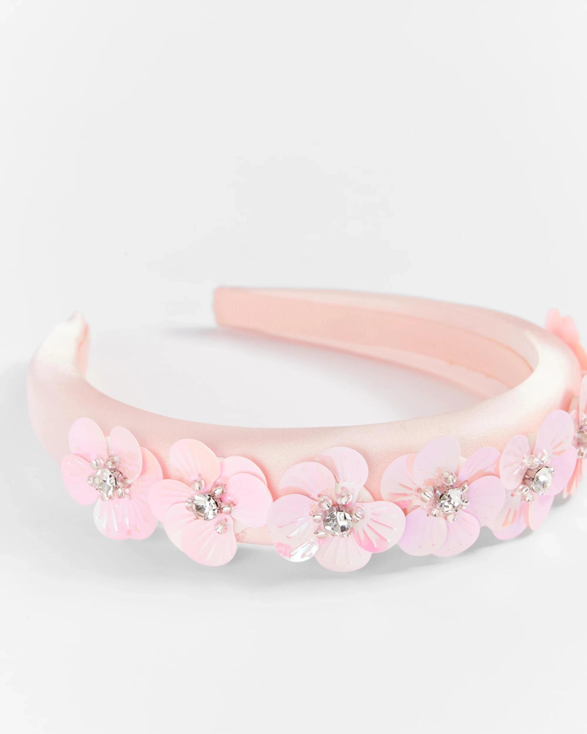 2 Target Kids Sequin Flower Headband PINK, 2 of 2