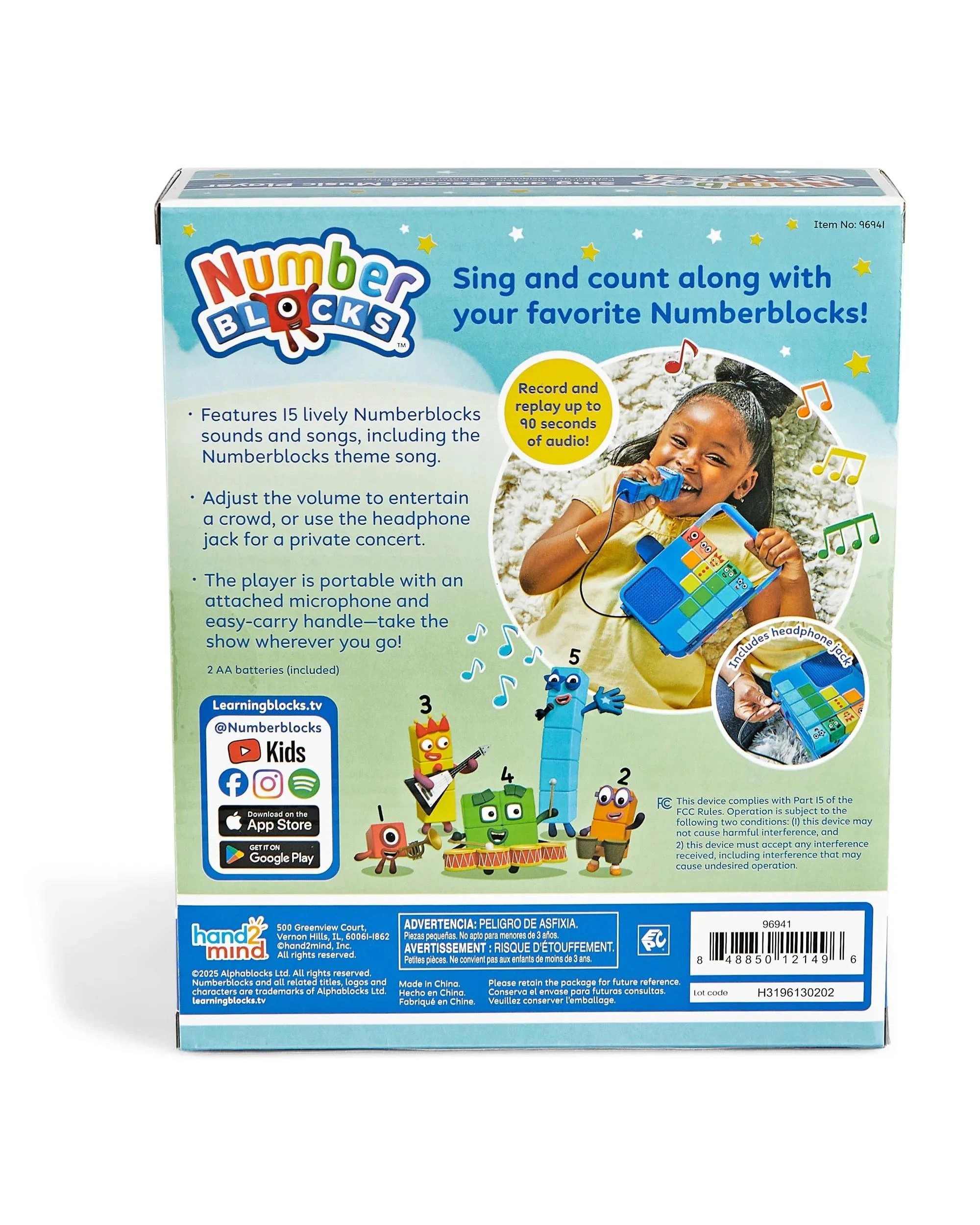 4 Numberblocks Sing and Record Music Player, 4 of 8