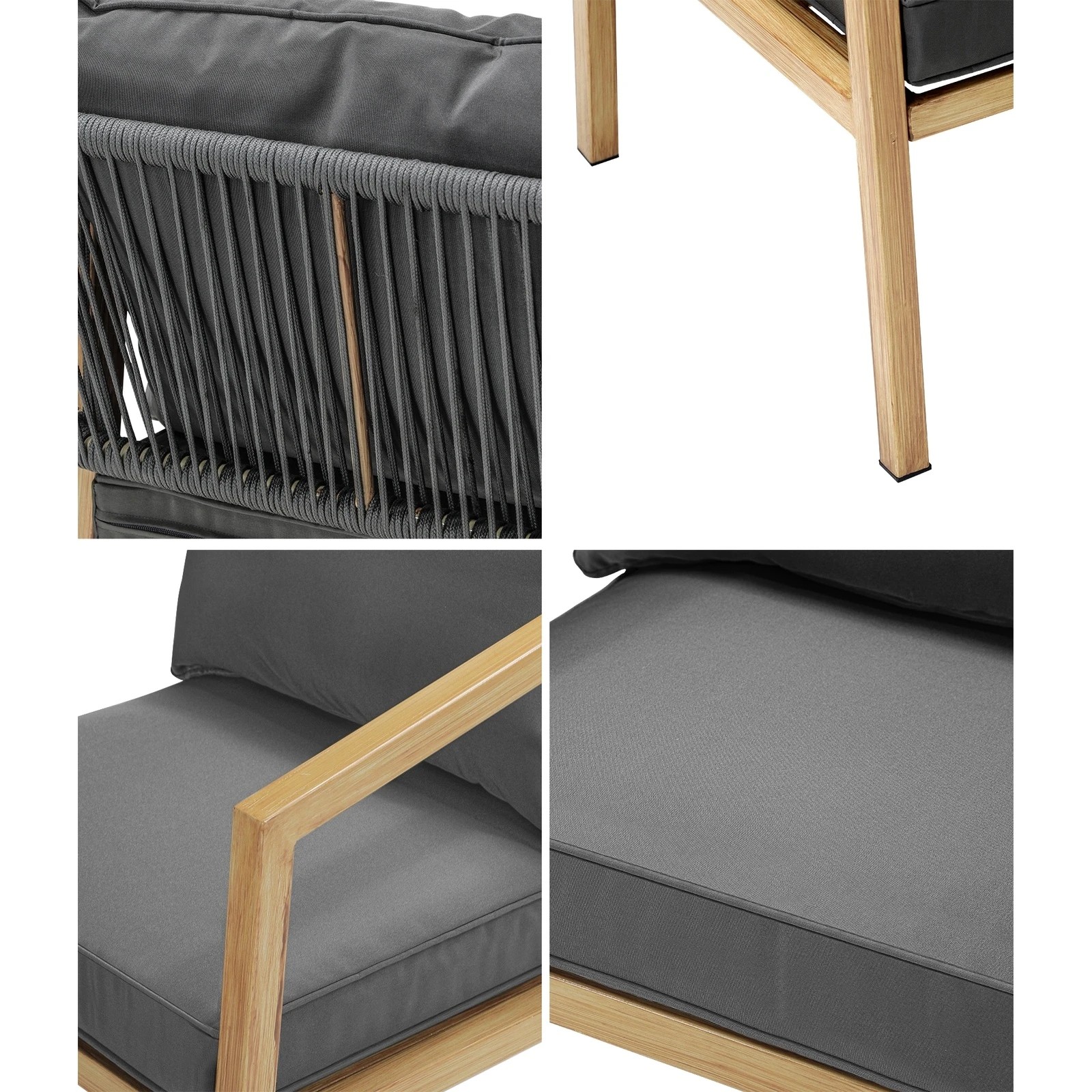 6 Livsip 2pcs Outdoor Furniture Chairs Garden Patio Lounge Set Steel Frame
 - Multi, 6 of 10