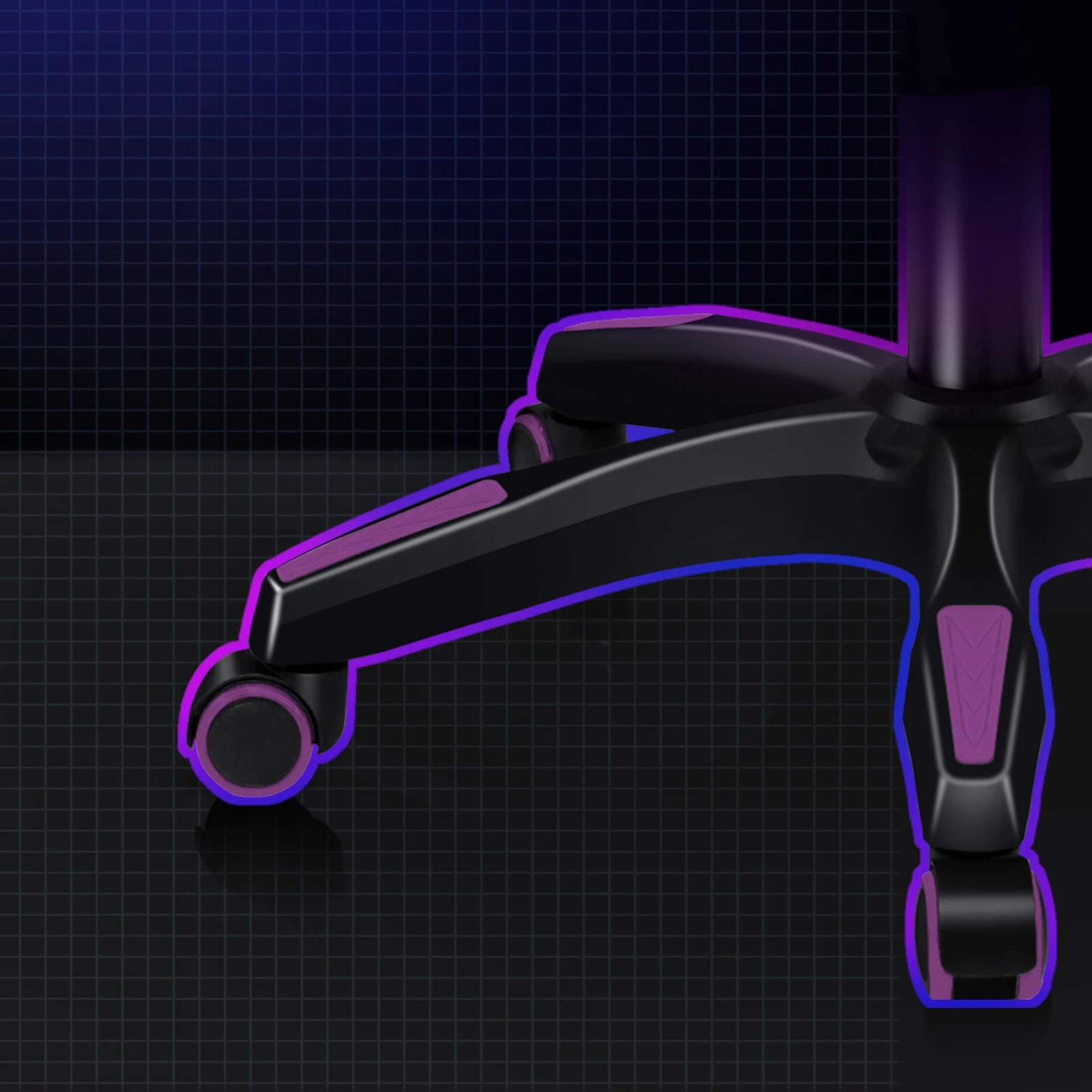 6 Alfordson Gaming Office Chair Massage Computer Footrest Leather - Purple, 6 of 10