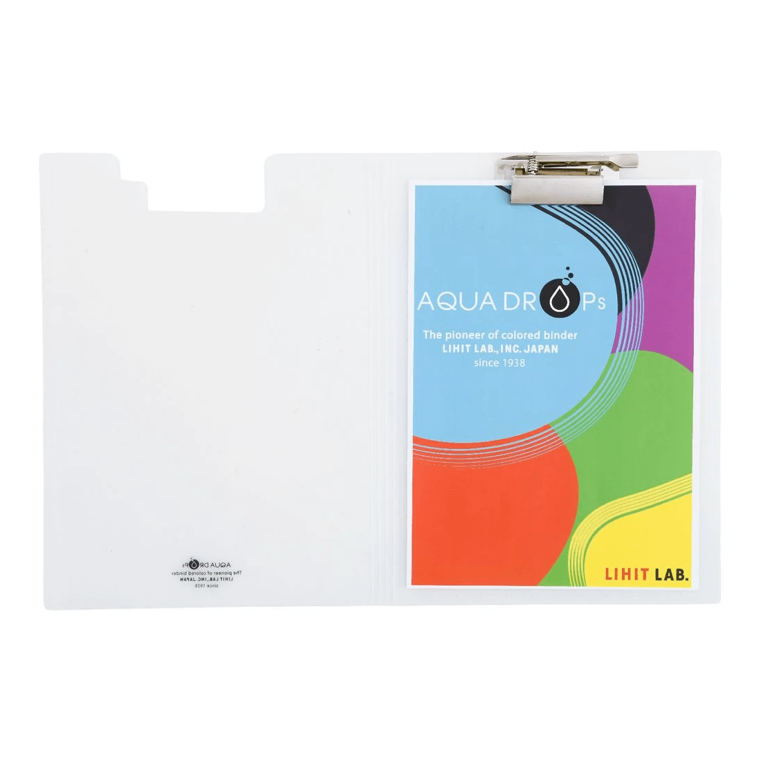 3 Aqua Drops Clipfolder A4 Clear, 3 of 5