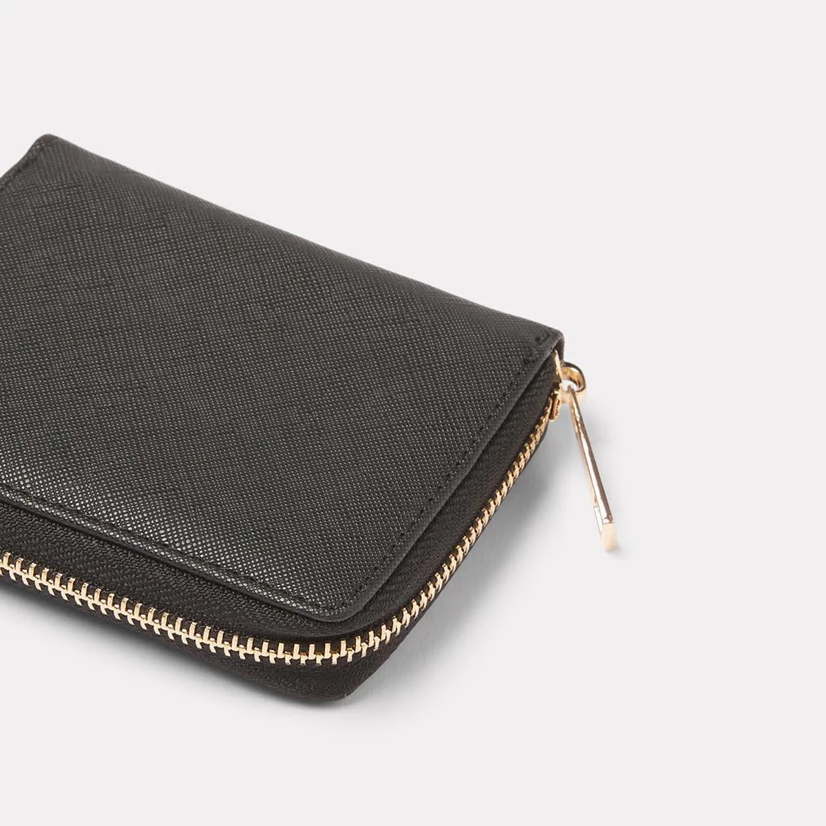 3 Zip Around Purse Black, 3 of 4