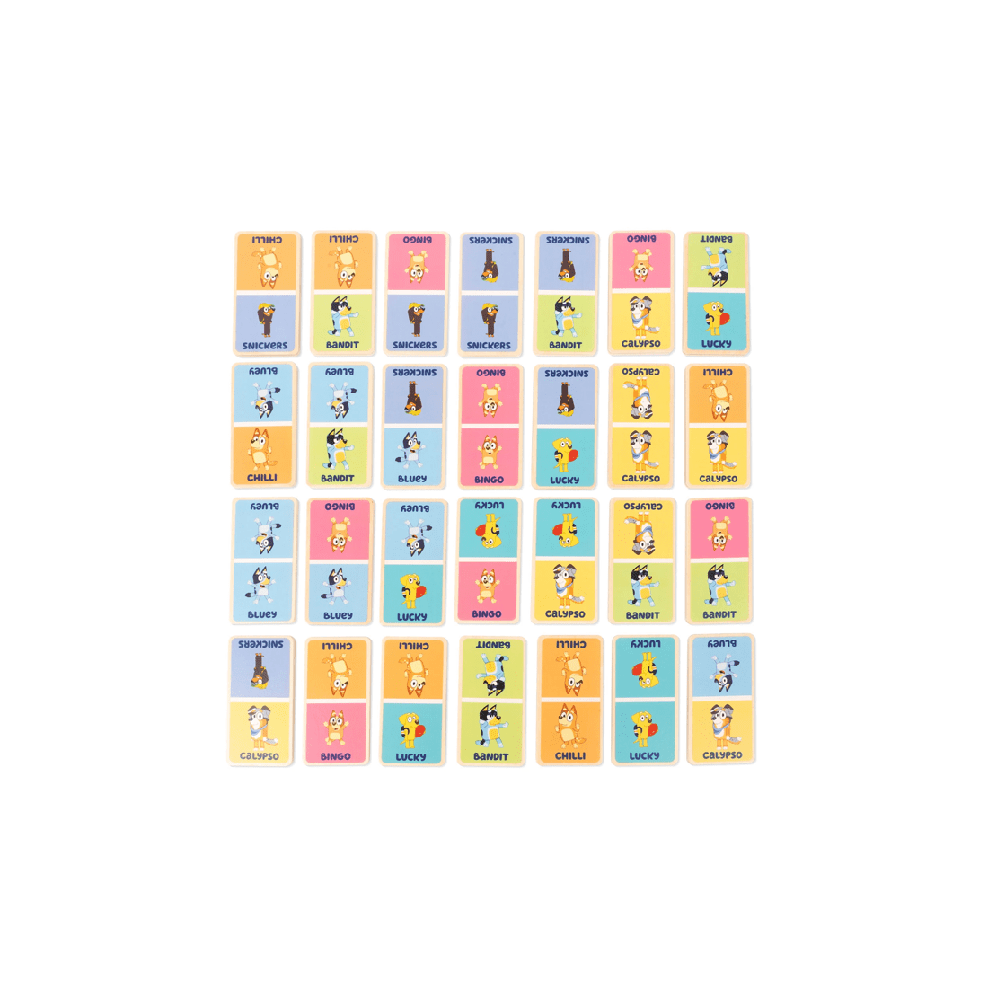 2 Bluey - Wooden Dominoes Set (29 Pieces), Activity Toy, Suitable for Ages 3+ - Multi, 2 of 6