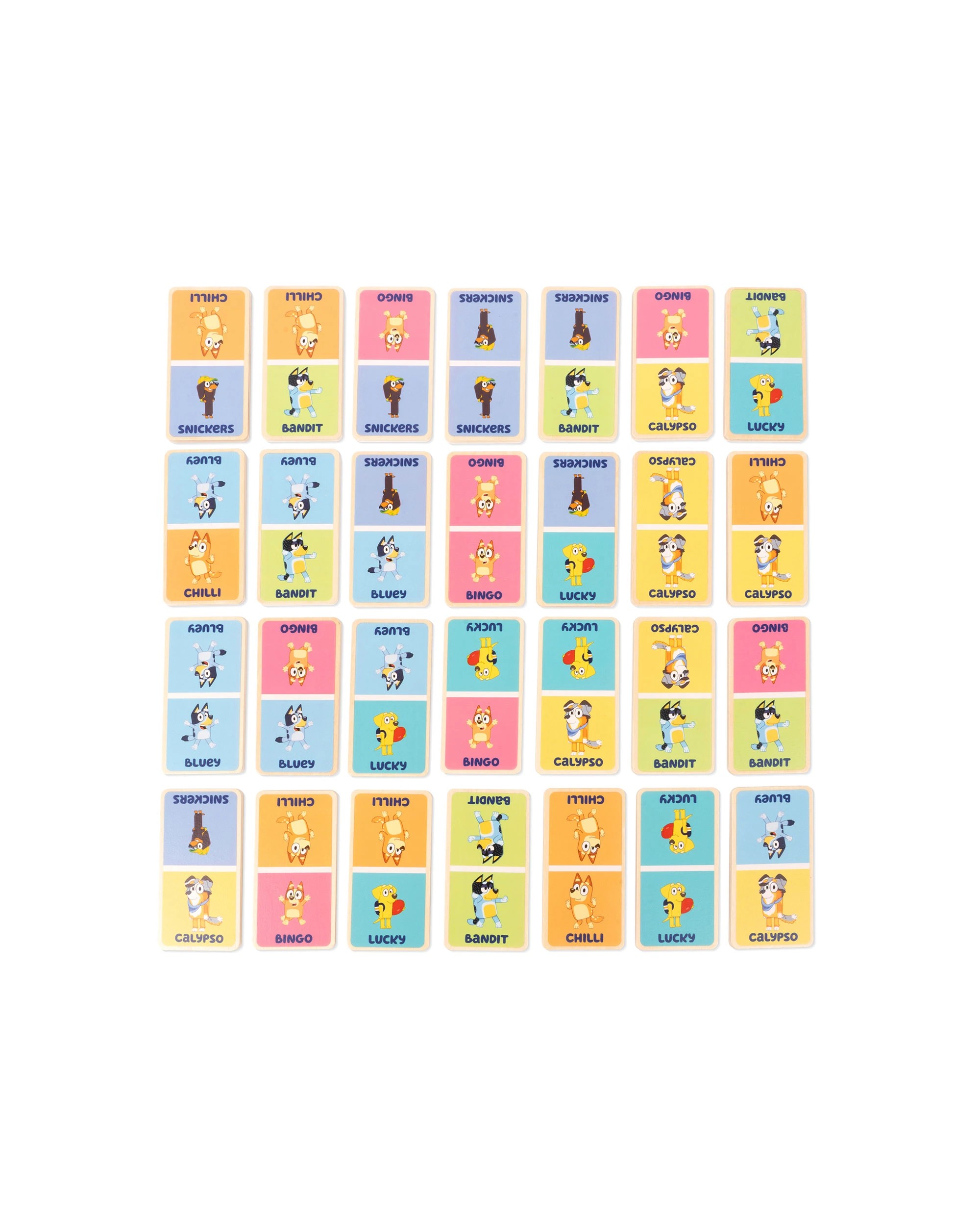 2 Bluey - Wooden Dominoes Set (29 Pieces), Activity Toy, Suitable for Ages 3+ - Multi, 2 of 6