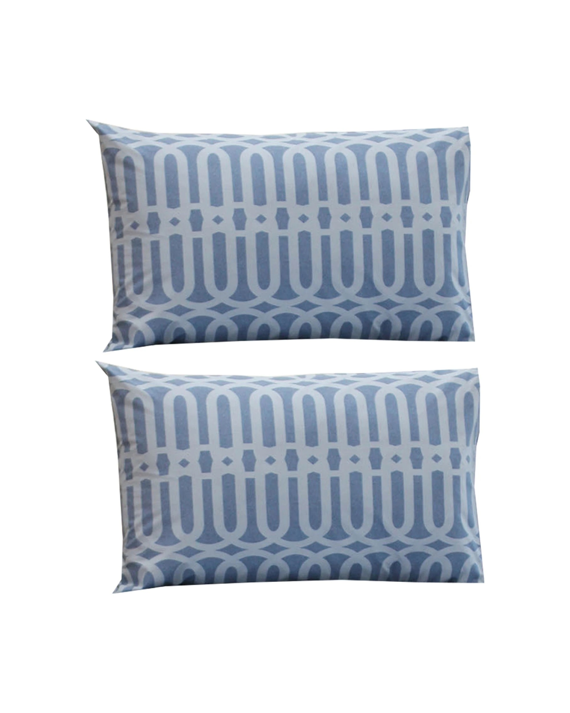 1 Jason Commercial Linx Pillow Case Denim Coloured 2PK 48x73cm - Multi, 1 of 1