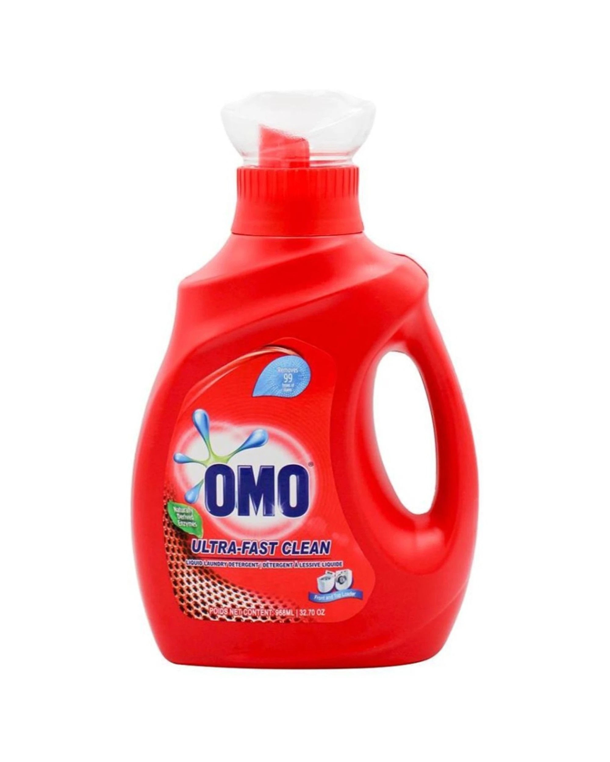 2 Omo 6PK Laundry Liquid Detergent Ultra Fast Clean Effective Stain 968ml, 2 of 3