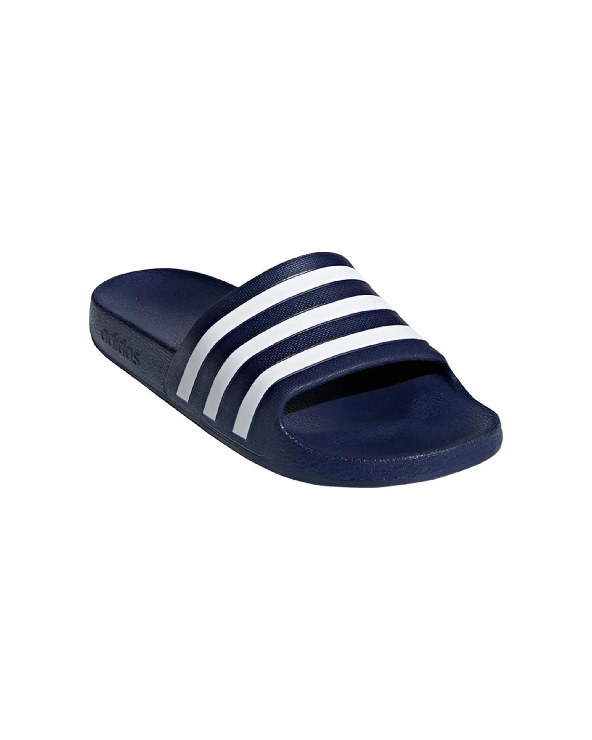 1 Adidas Adilette Aqua Slides Lightweight Quick Dry DARK BLUE, 1 of 4