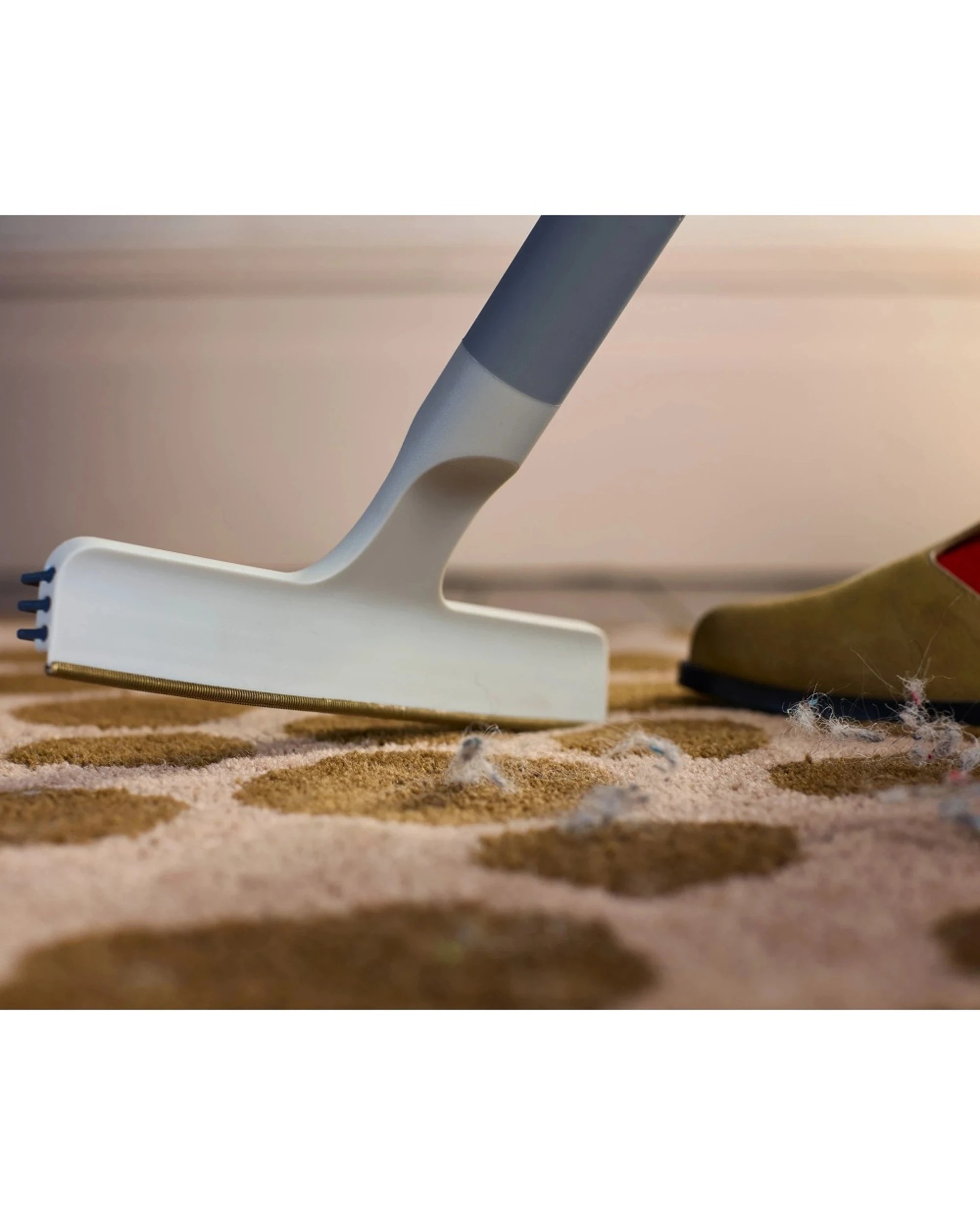 3 Joseph Joseph CleanTech 2-In-1 Carpet Cleaning Tool Dual-Action Rubber Stone - Natural, 3 of 5