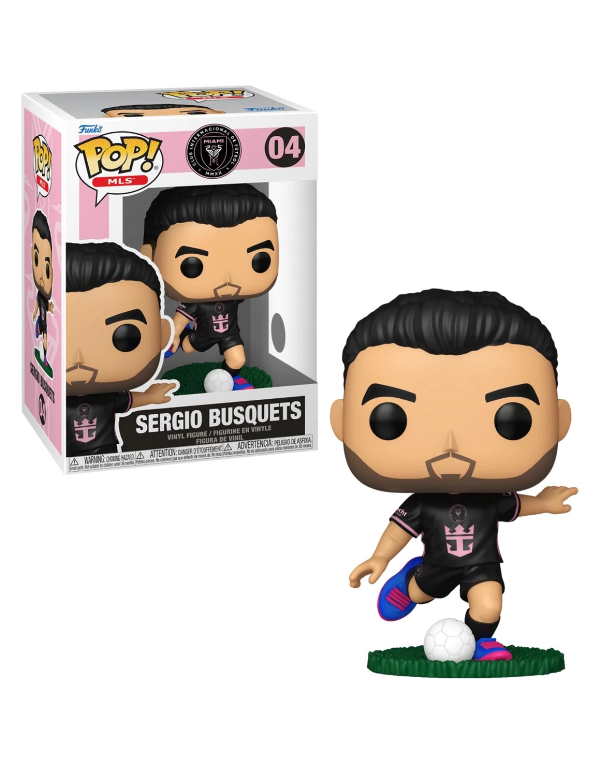 1 MLS Soccer Inter Miami Sergio Busquets - Away -  Funko POP! Vinyl, 1 of 3