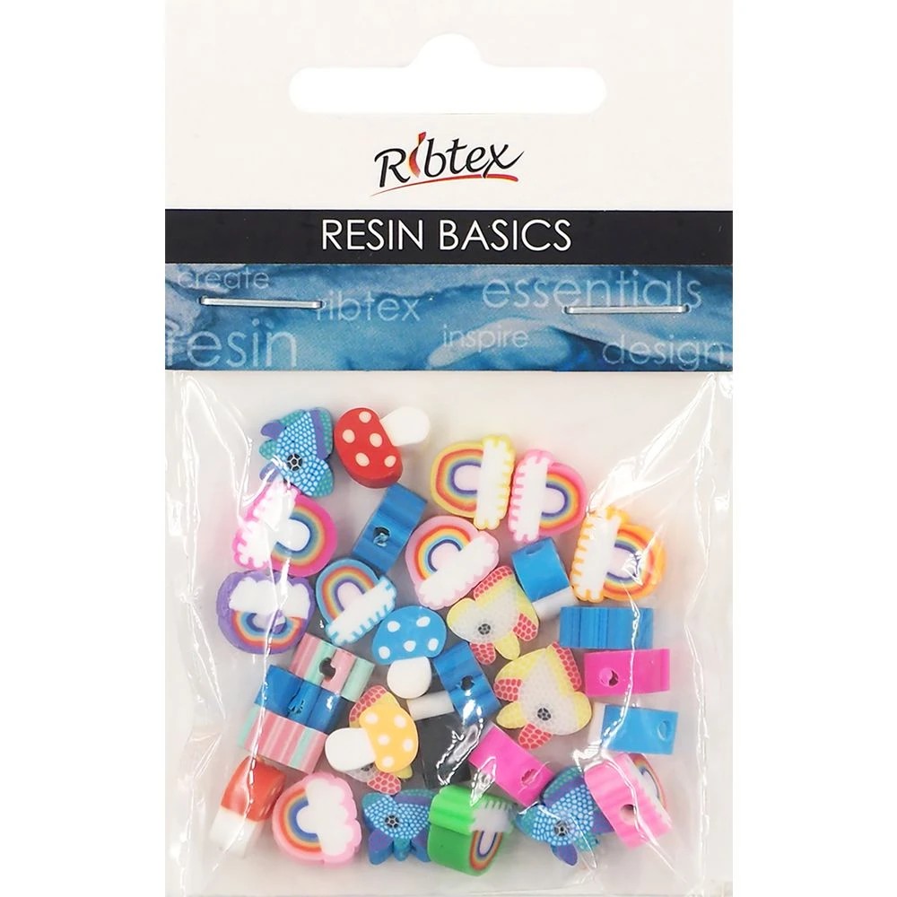 1 UV Resin Poly Clay 10mm Bead 30 Pack Unicorn, 1 of 1