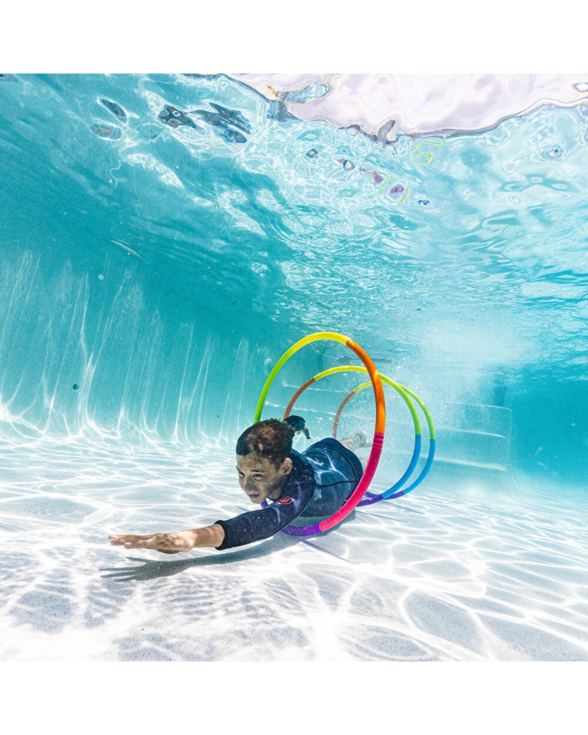 3 Cooee 3pc XL Pool Floating Hoops 68cm Kids - Multi, 3 of 3