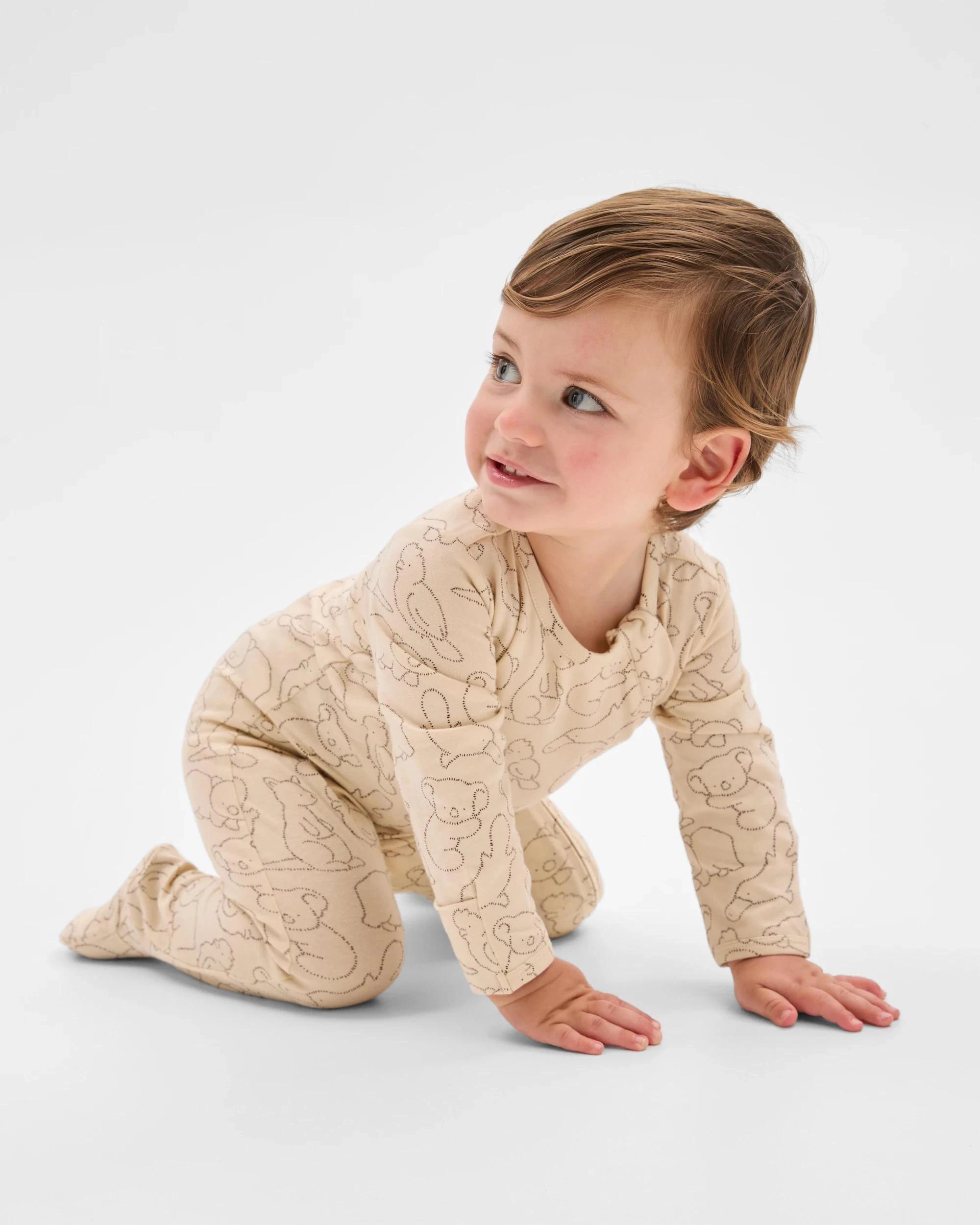 3 Target Baby Organic Cotton 3 Pack Baby Zip Coverall AUS ANIMALS, 3 of 7