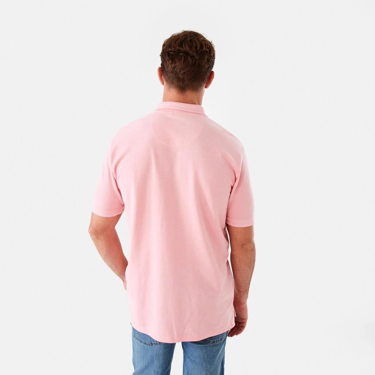 3 Birdseye Pique Polo Shirt Pnk Plume, 3 of 6