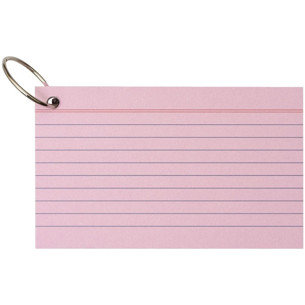 4 Studymate Study Cards Pastel Pink 50 Sheets, 4 of 9
