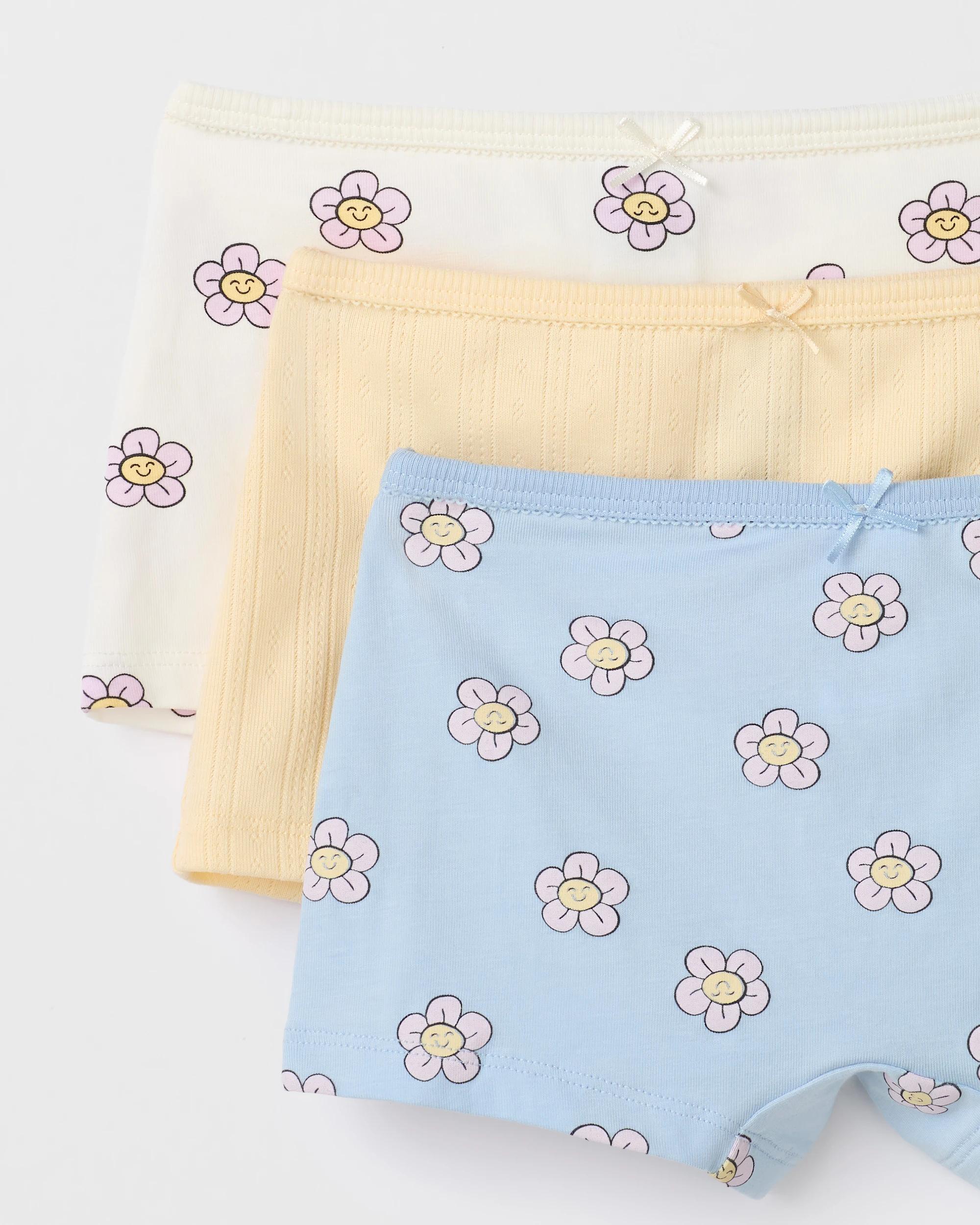 2 Australian Cotton Younger Girls Shortie 3 Pack - Maxx DAISY, 2 of 2