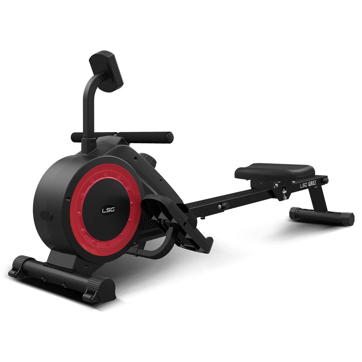 1 LSG Fitness GR-02 Magnetic Rowing Machine - Black, 1 of 8