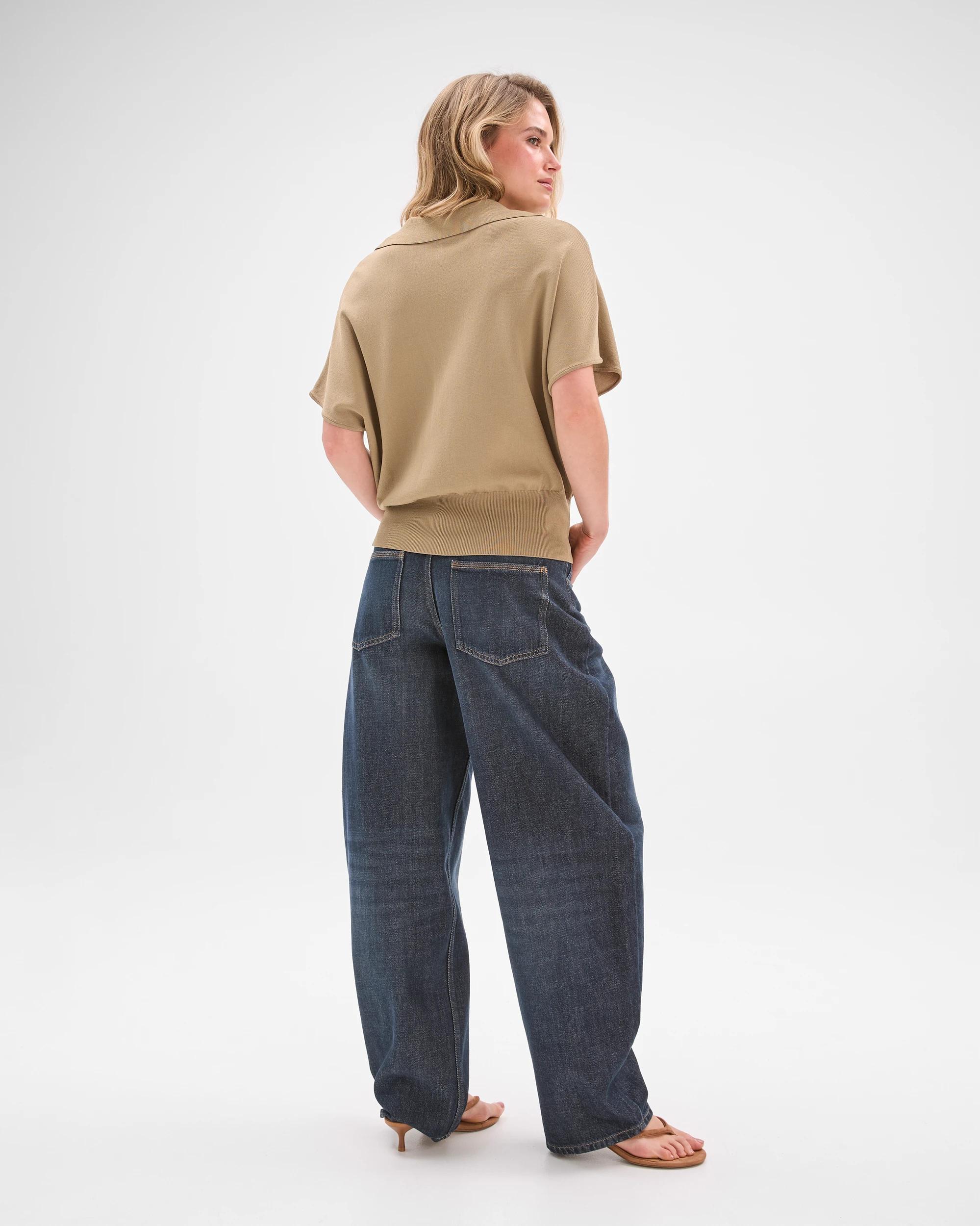 6 Lily Loves Australian Cotton Blend Bow Leg Denim Jeans BELLA BLUE, 6 of 7